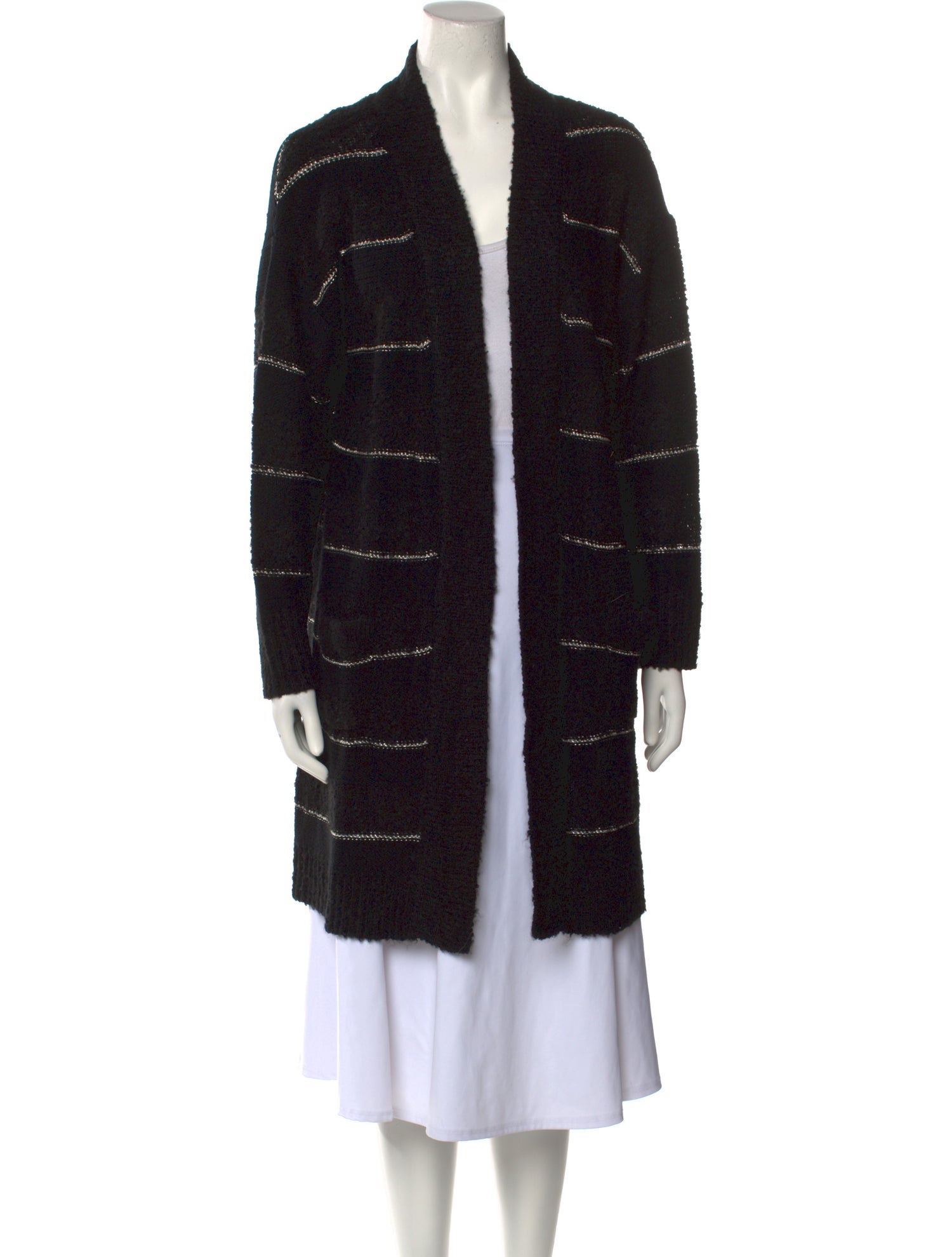 Anne Fontaine Printed Open Front Sweater