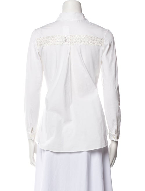 Anne Fontaine Three-Quarter Sleeve Button-Up Top