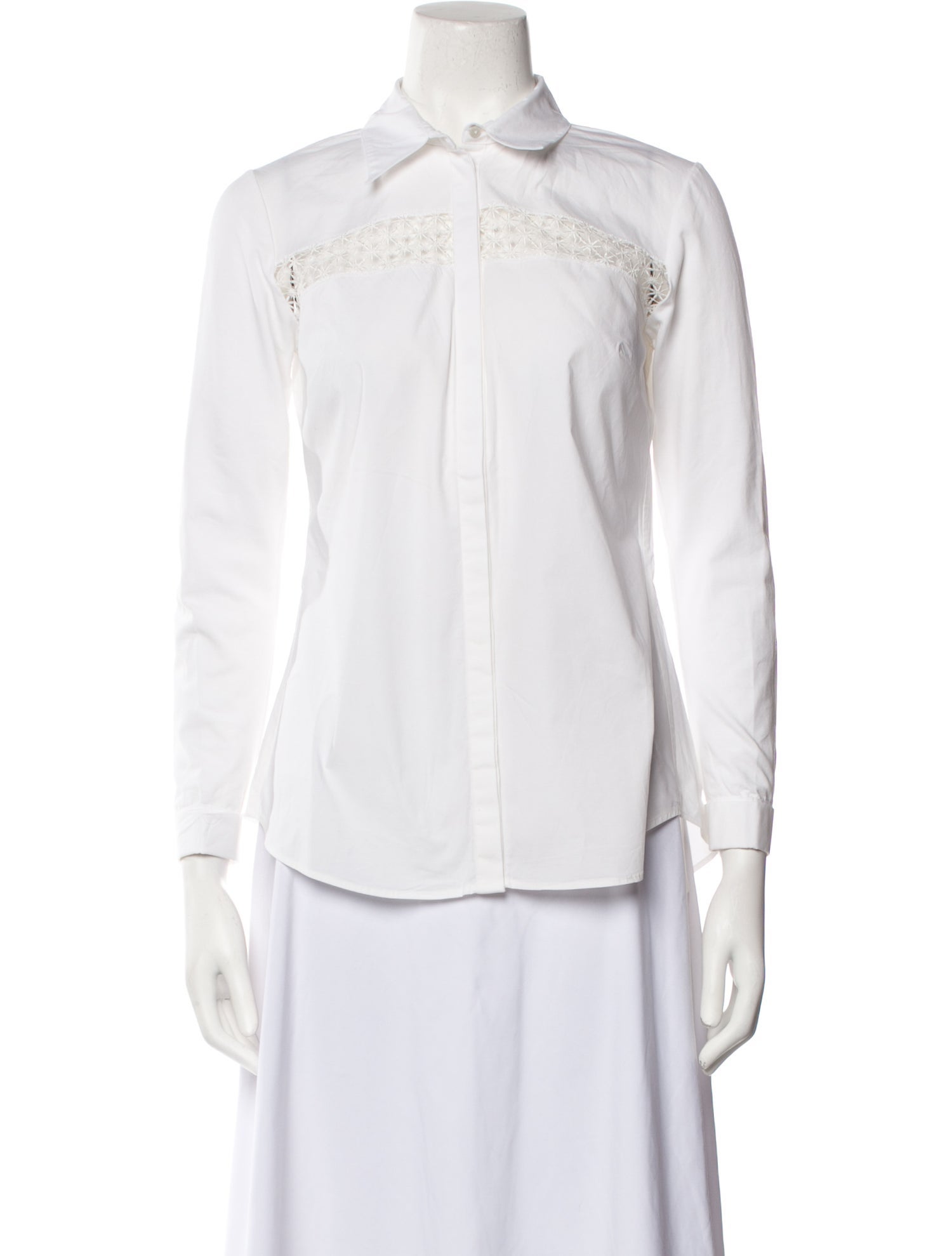 Anne Fontaine Long Sleeve Button-Up Top w/ Tags