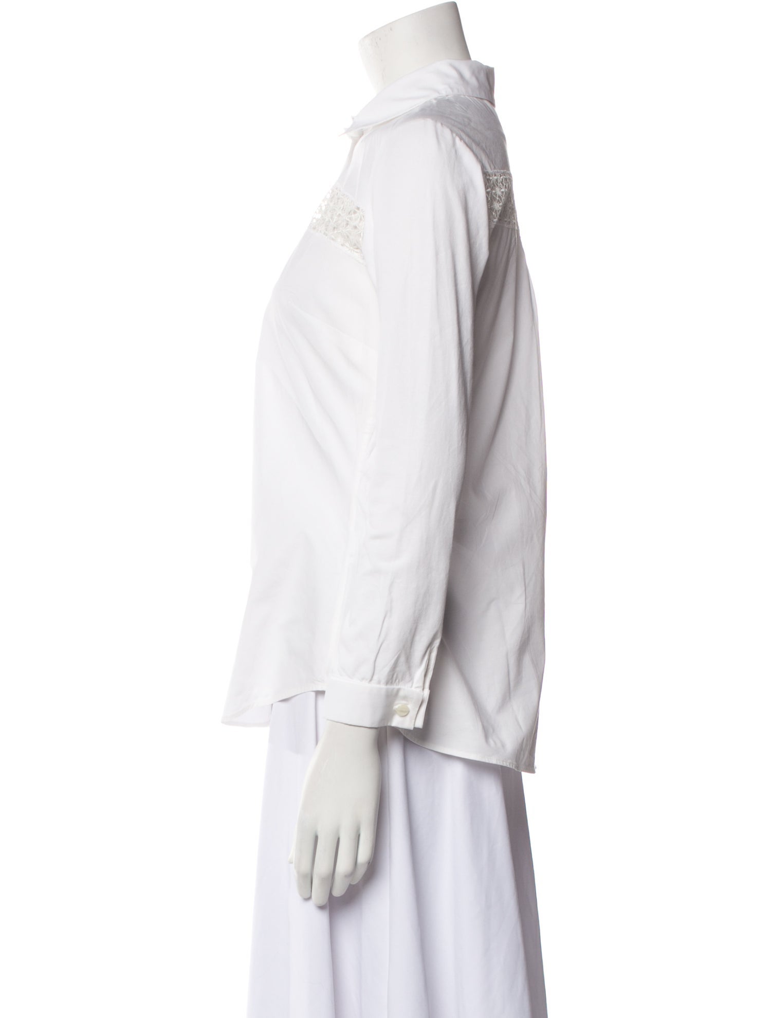 Anne Fontaine Long Sleeve Button-Up Top w/ Tags
