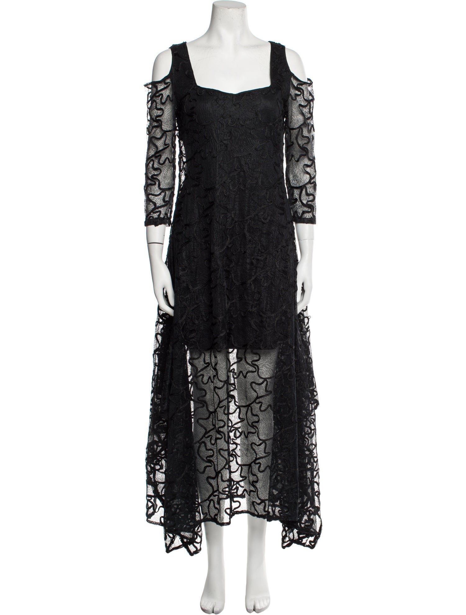 Anne Fontaine Lace Pattern Long Dress w/ Tags