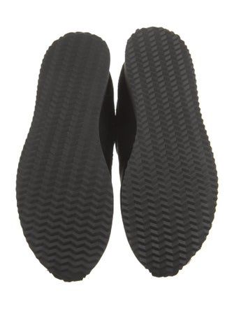 Anne Fontaine Suede Lasercut Accents Sneakers