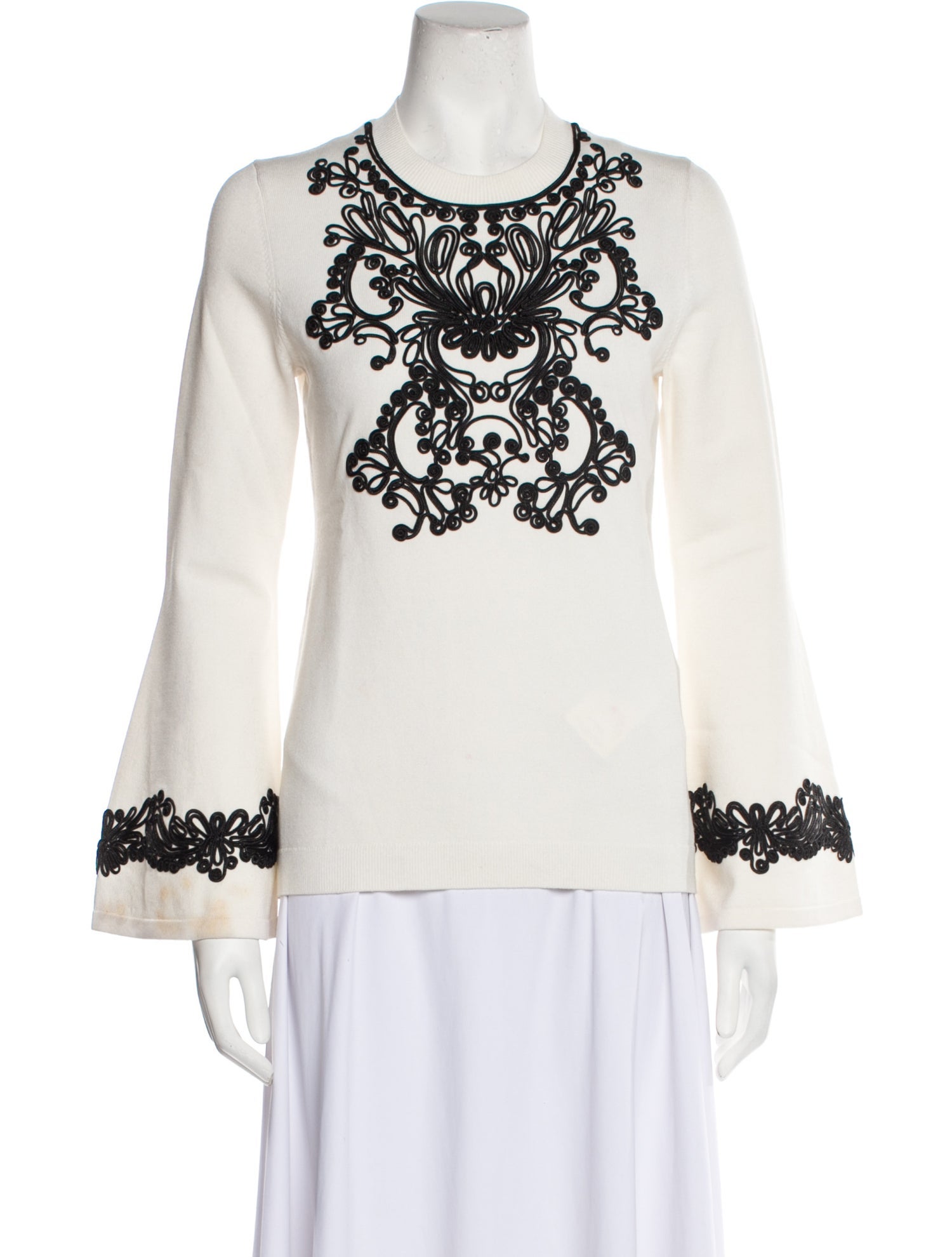 Anne Fontaine Graphic Print Crew Neck Sweatshirt