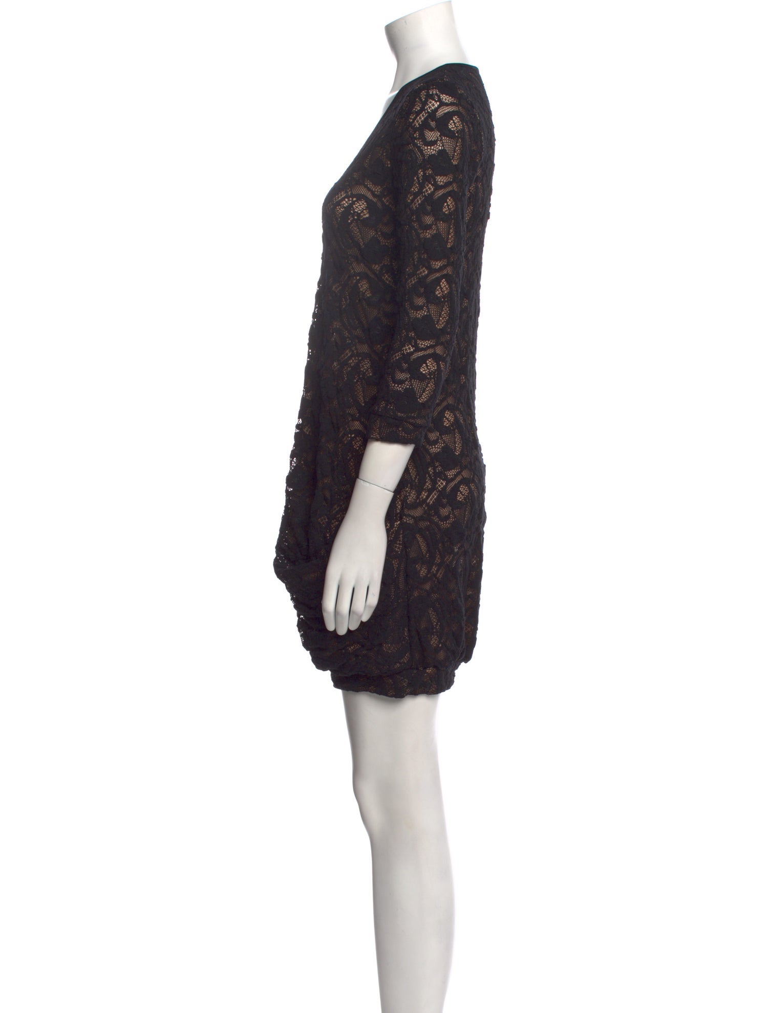 Anne Fontaine Lace Pattern Mini Dress