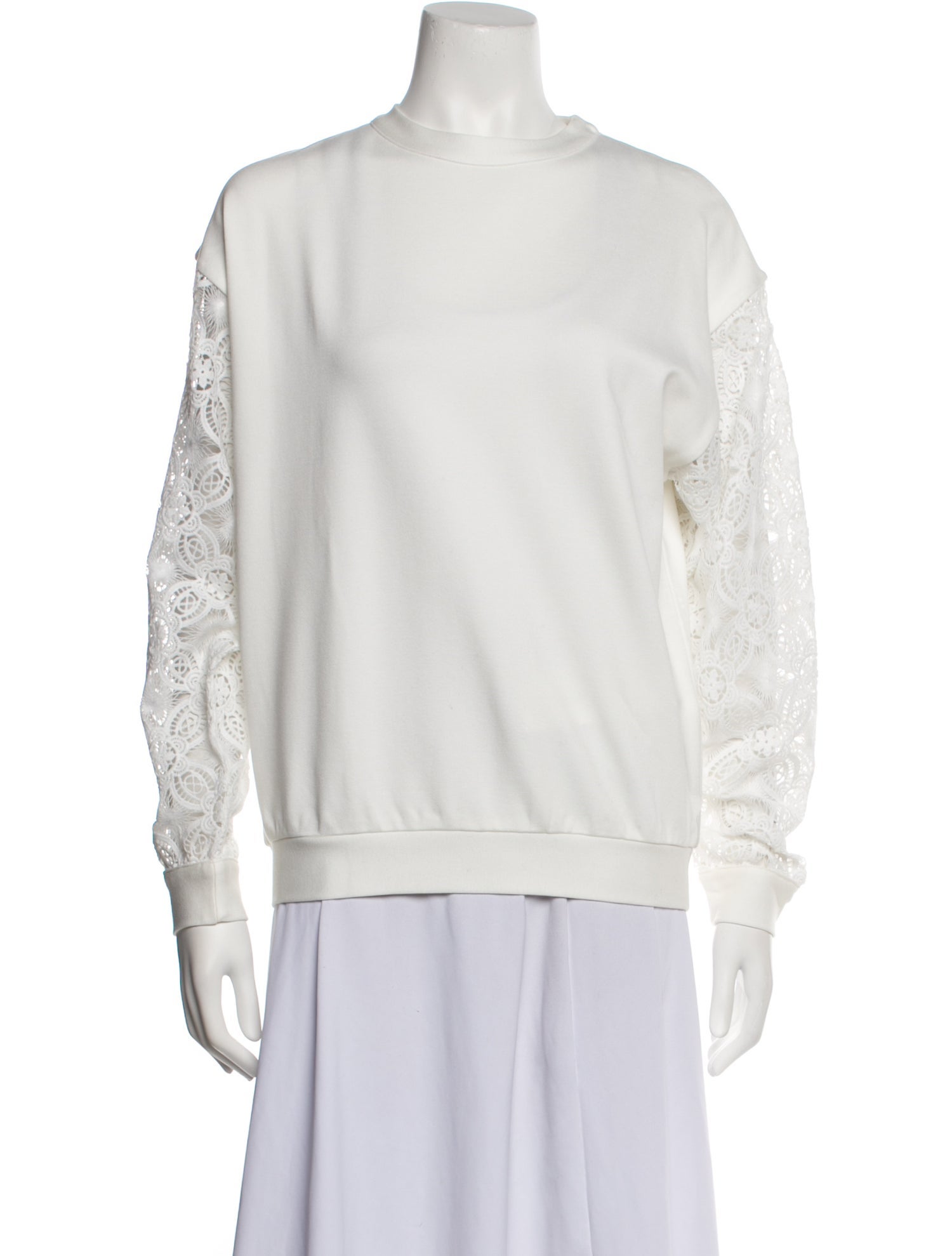 Anne Fontaine Bateau Neckline Long Sleeve Sweatshirt