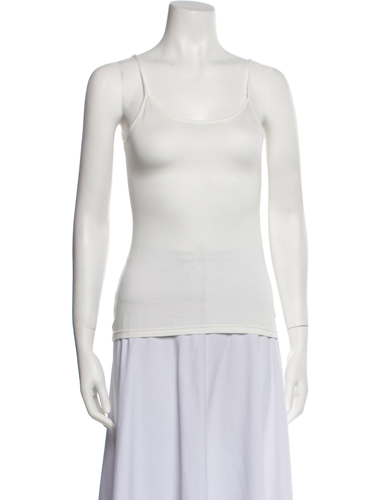 Anne Fontaine Scoop Neck Sleeveless Top