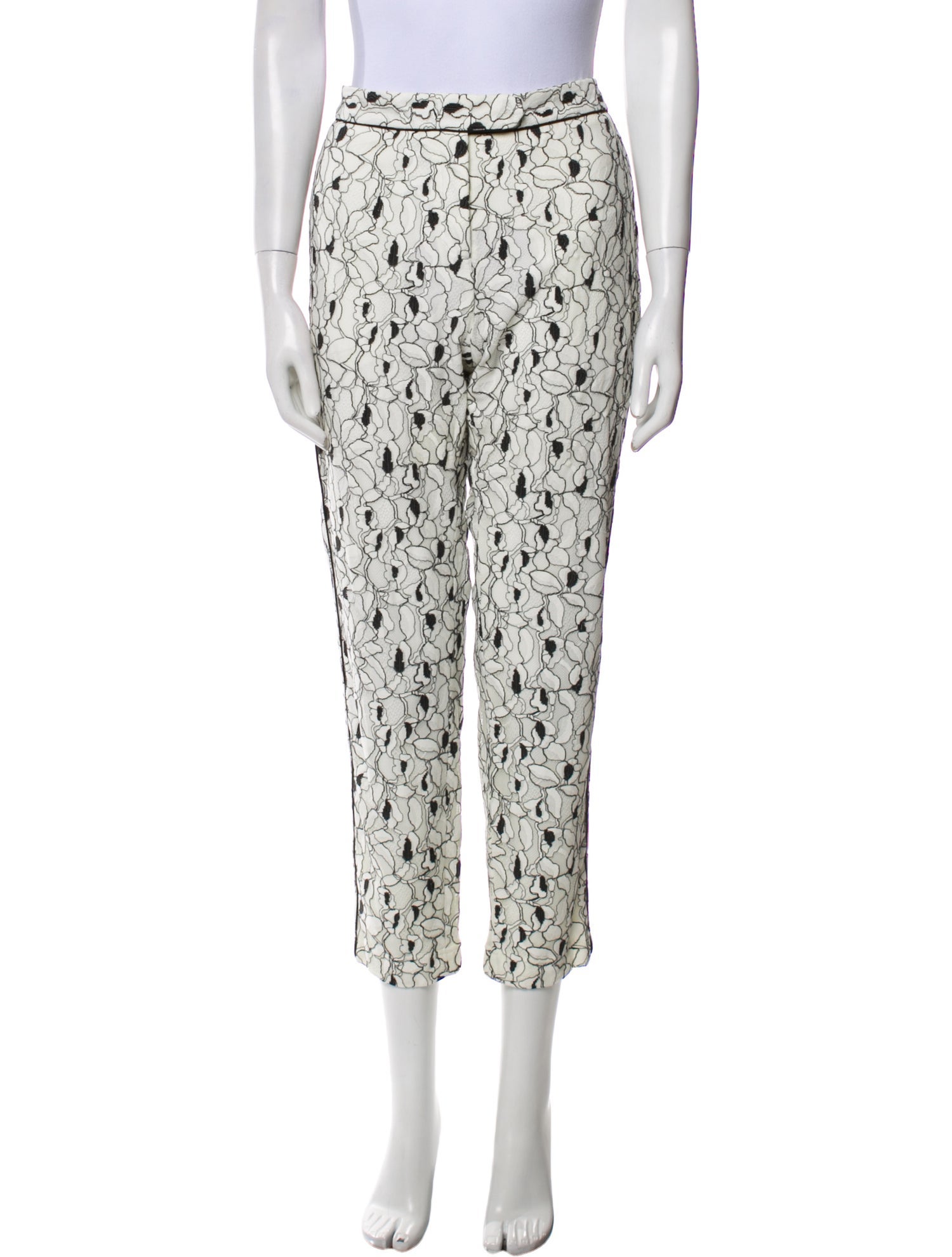 Anne Fontaine Printed Skinny Leg Pants