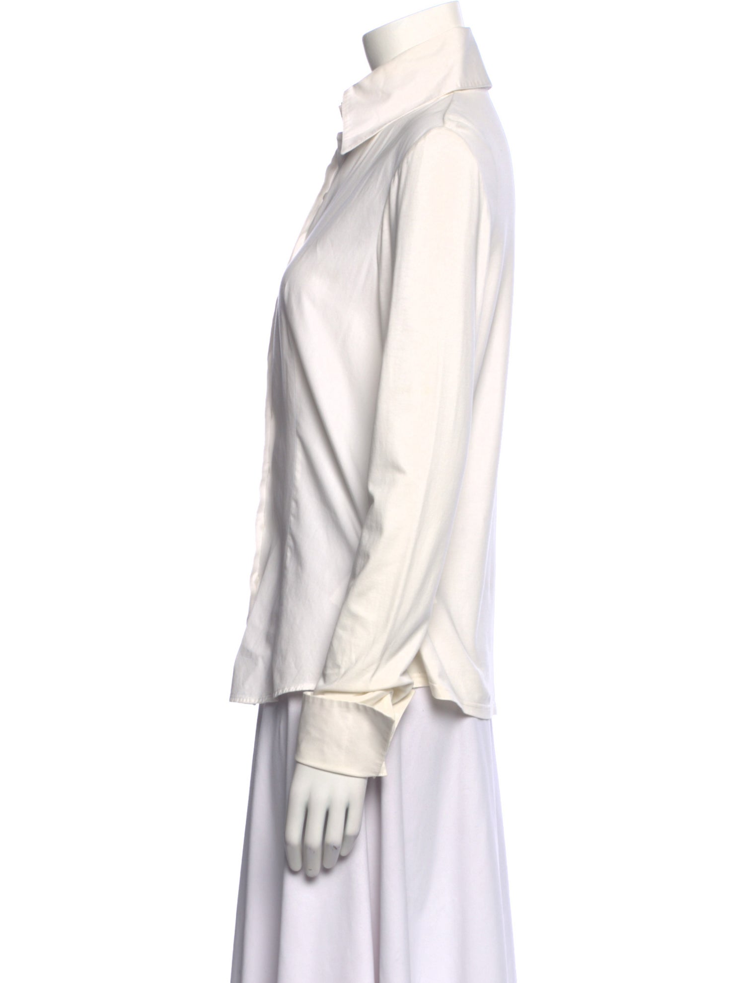 Anne Fontaine Long Sleeve Button-Up Top