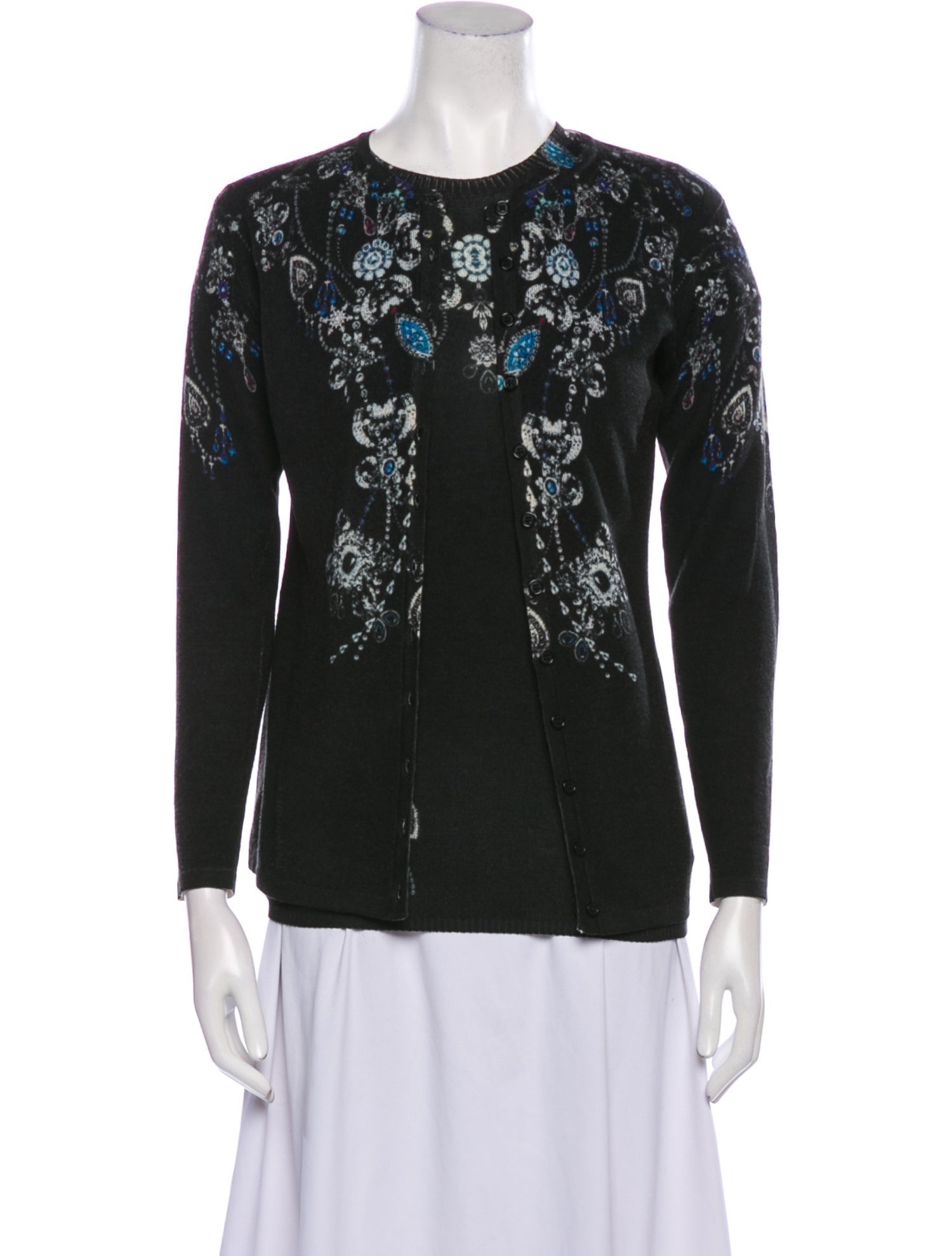 Anne Fontaine Wool Printed Top