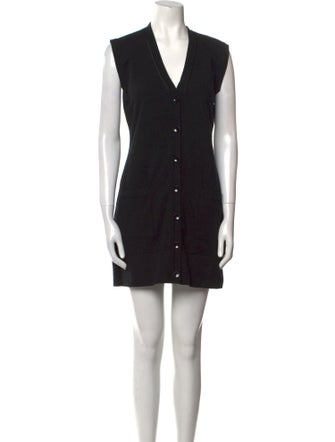 Anne Fontaine V-Neck Mini Dress