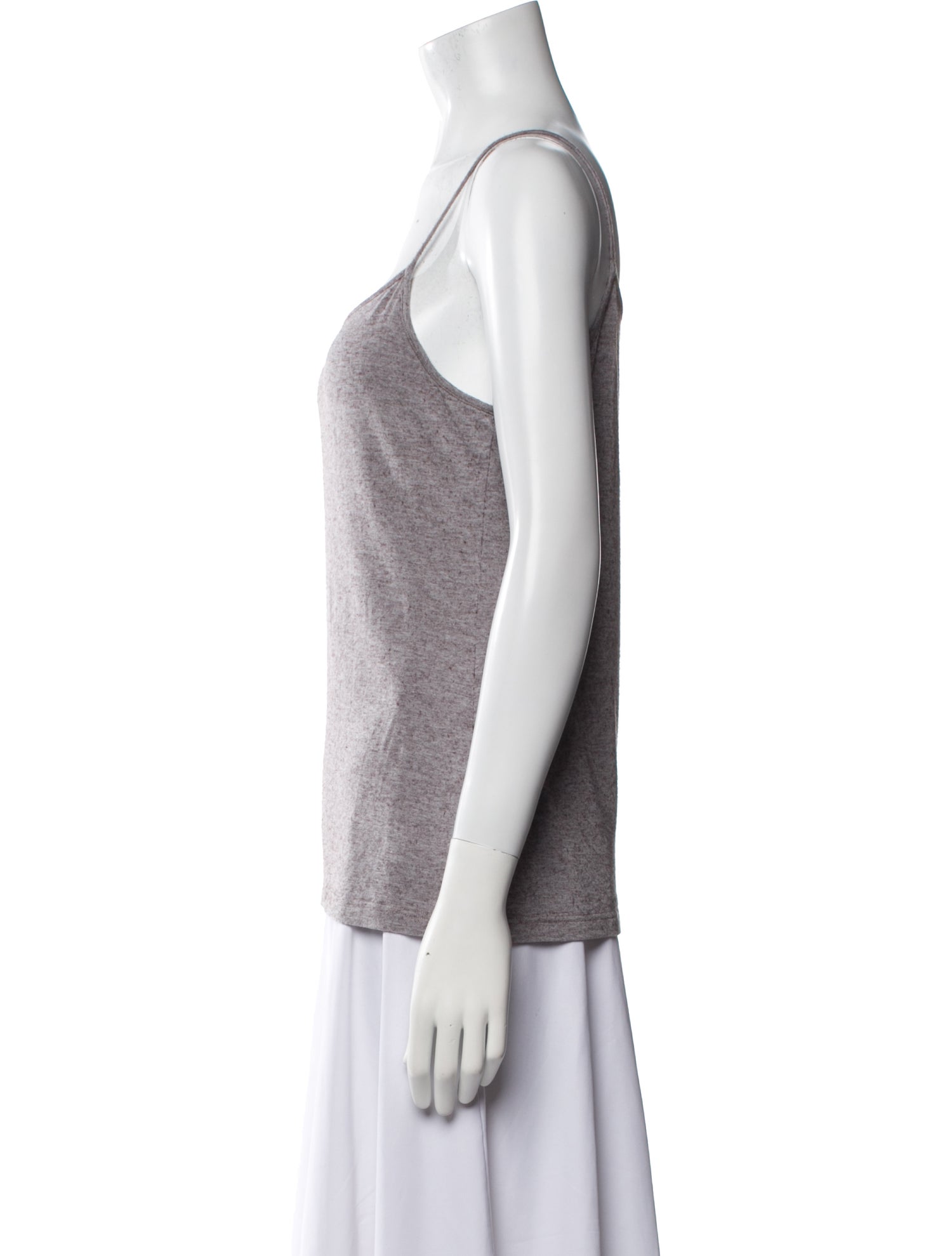 Anne Fontaine Square Neckline Sleeveless Top