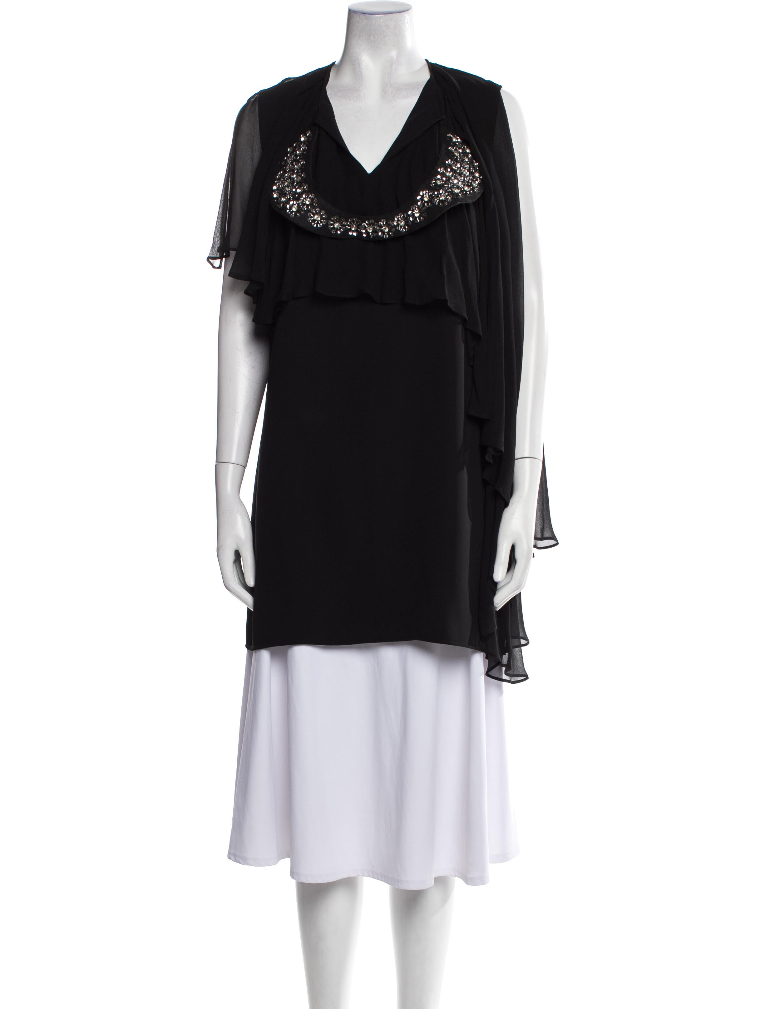 Anne Fontaine V-Neck Sleeveless Tunic