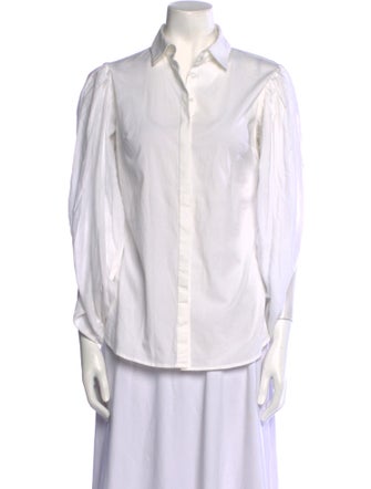 Anne Fontaine Long Sleeve Button-Up Top