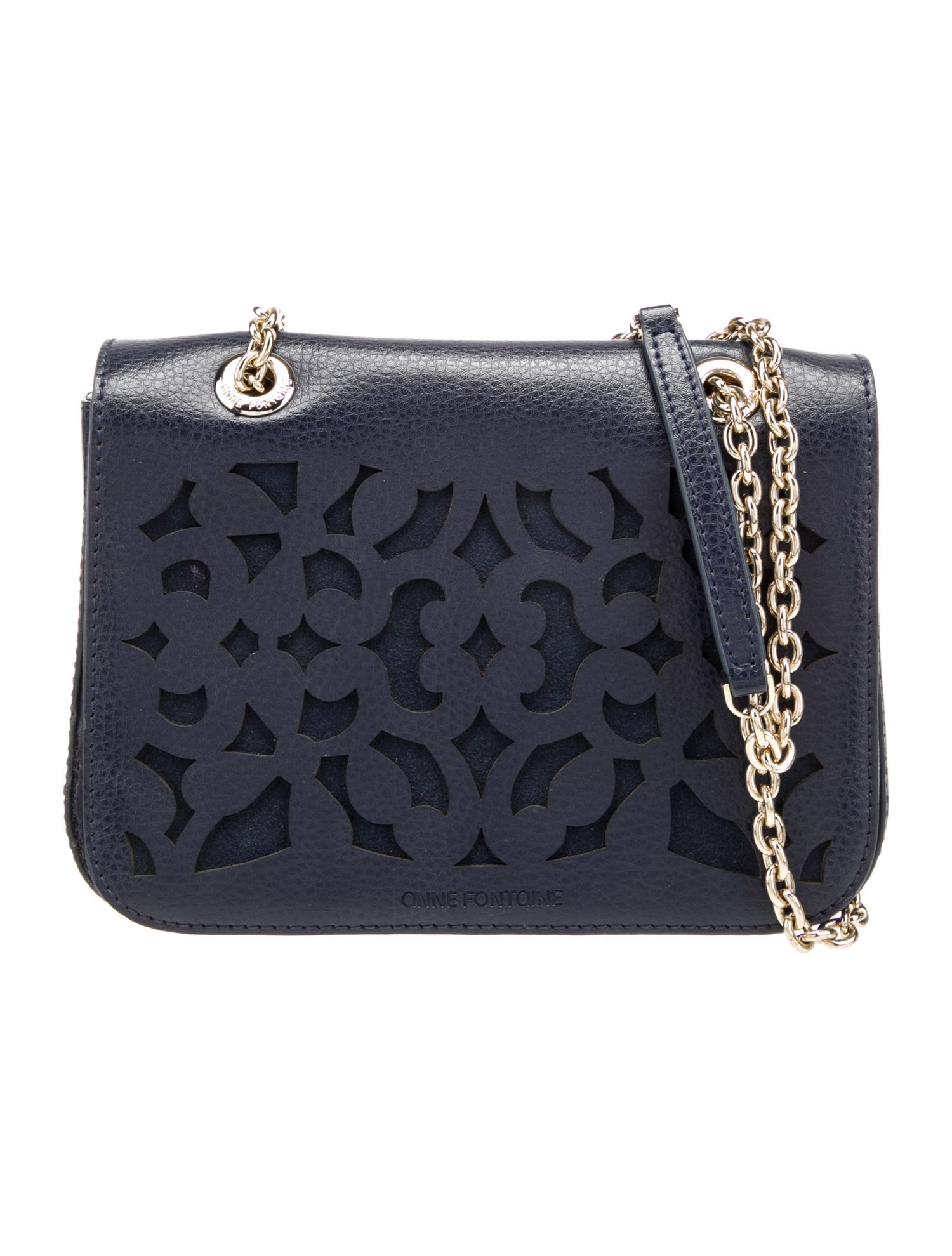 Anne Fontaine Leather Evening Bag