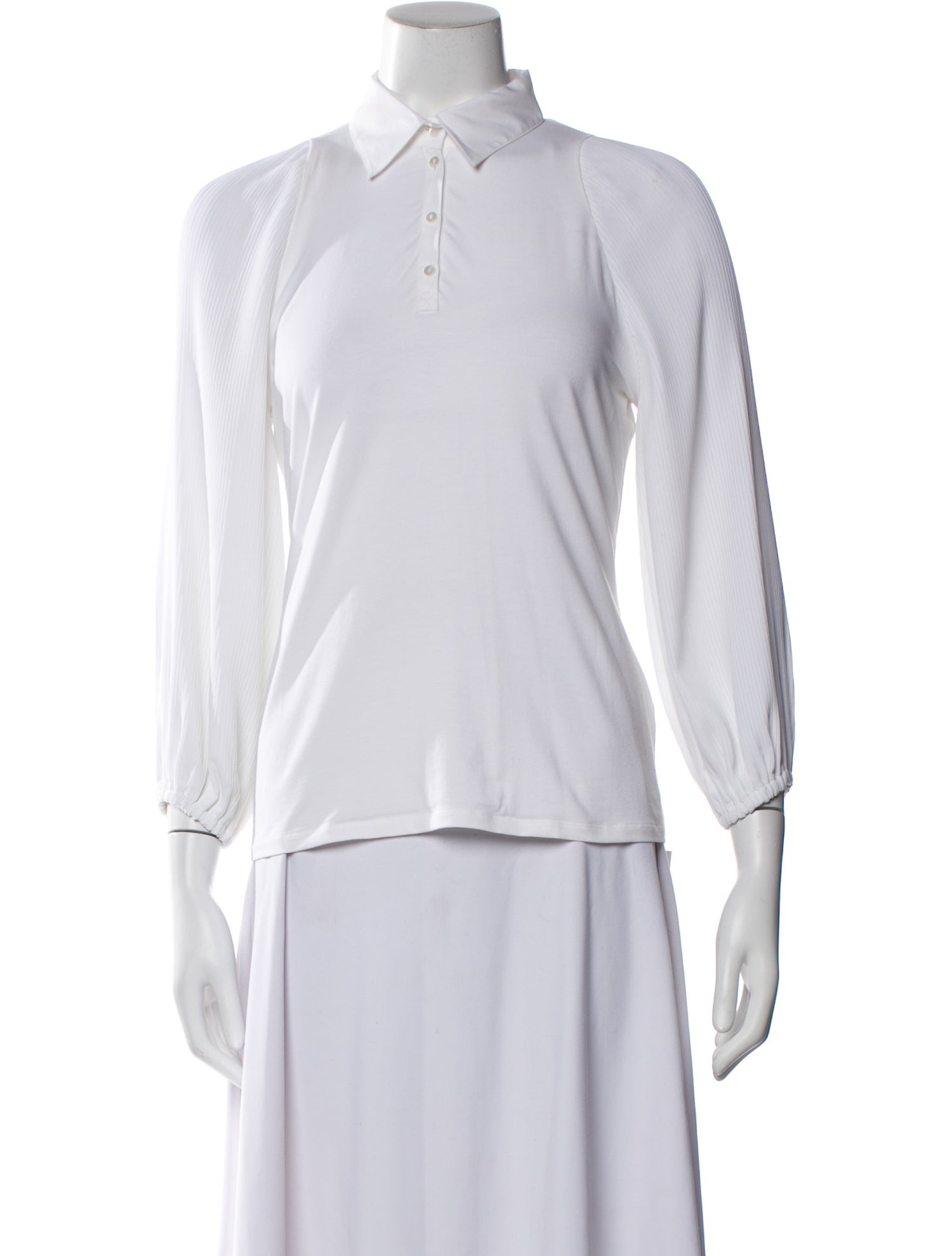 Anne Fontaine Three-Quarter Sleeve Polo