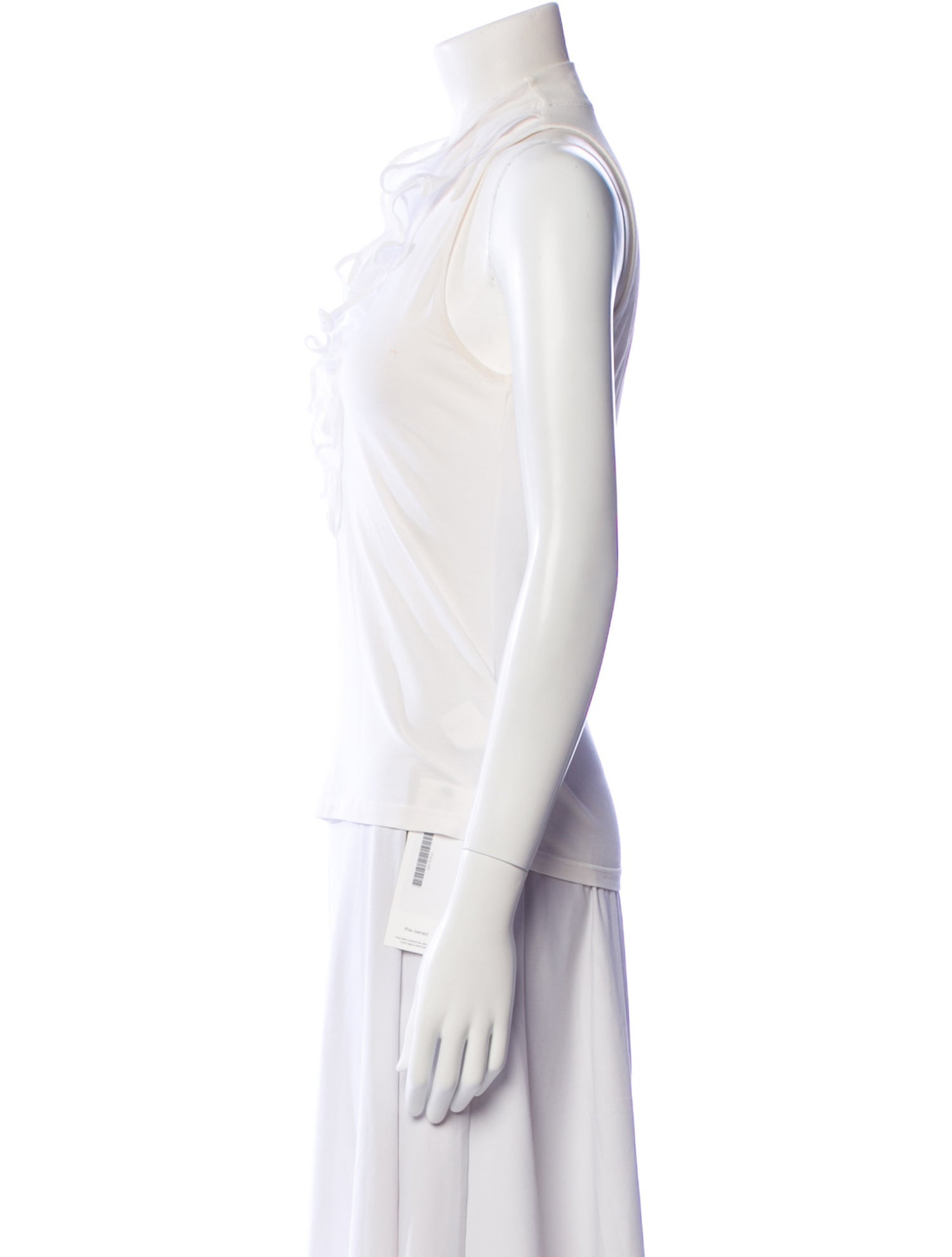 Anne Fontaine Supima Cotton V-Neck Top