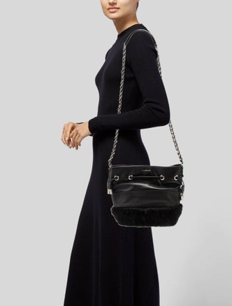 Anne Fontaine Leather Bucket Bag
