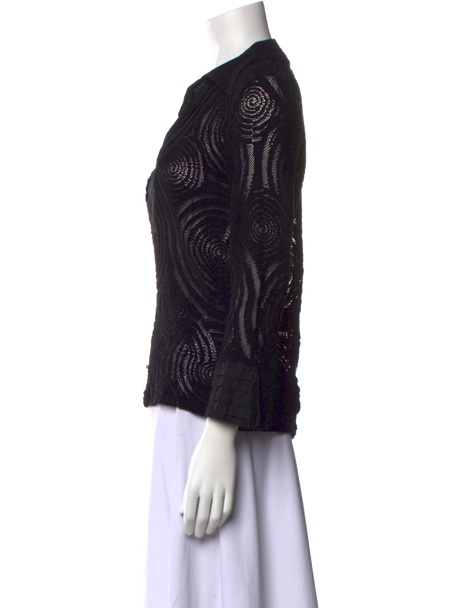 Anne Fontaine Printed V-Neck Top