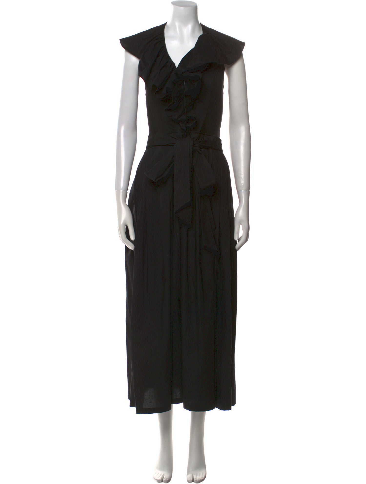 Anne Fontaine V-Neck Long Dress