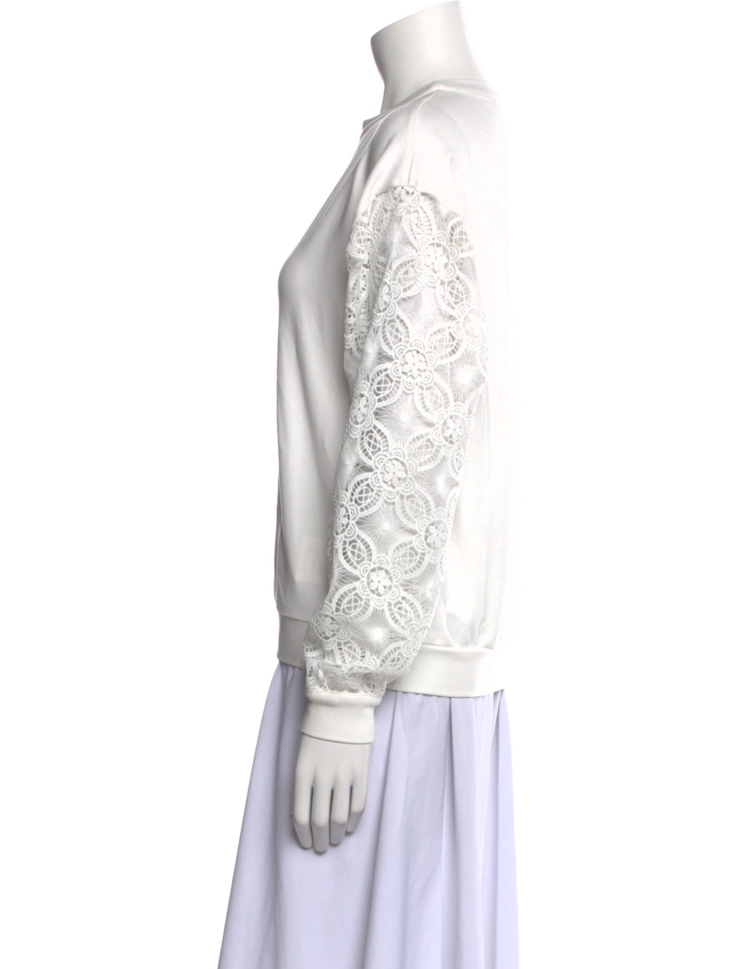 Anne Fontaine Crew Neck Long Sleeve Sweatshirt