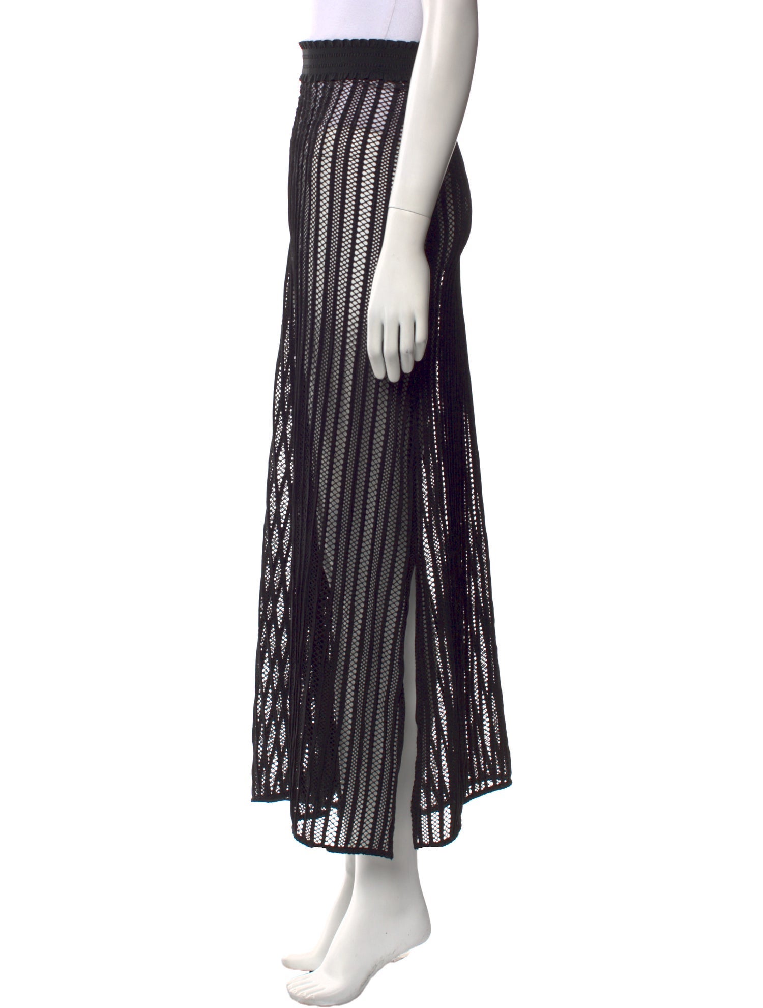 Anne Fontaine Striped Midi Length Skirt