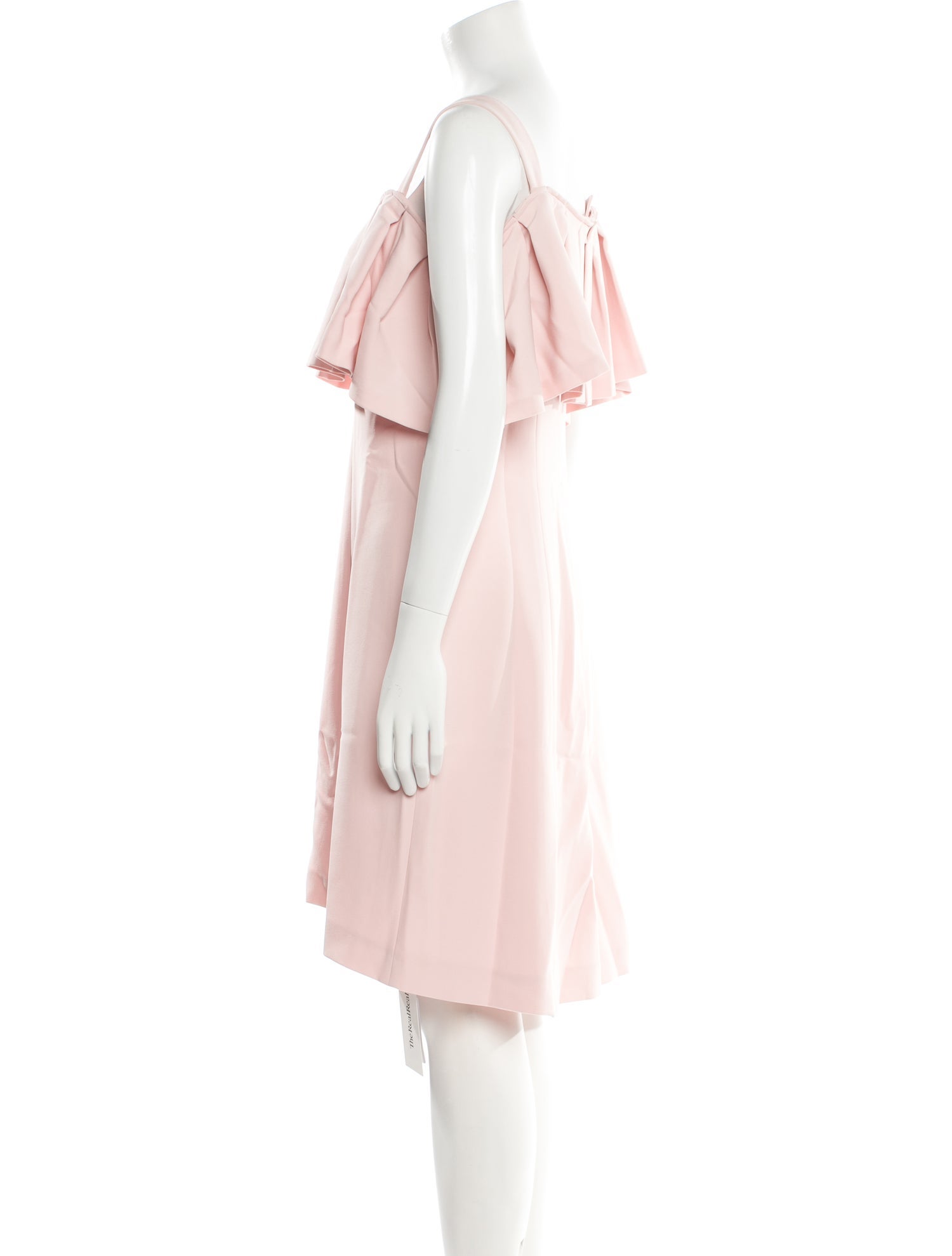 Anne Fontaine Square Neckline Knee-Length Dress