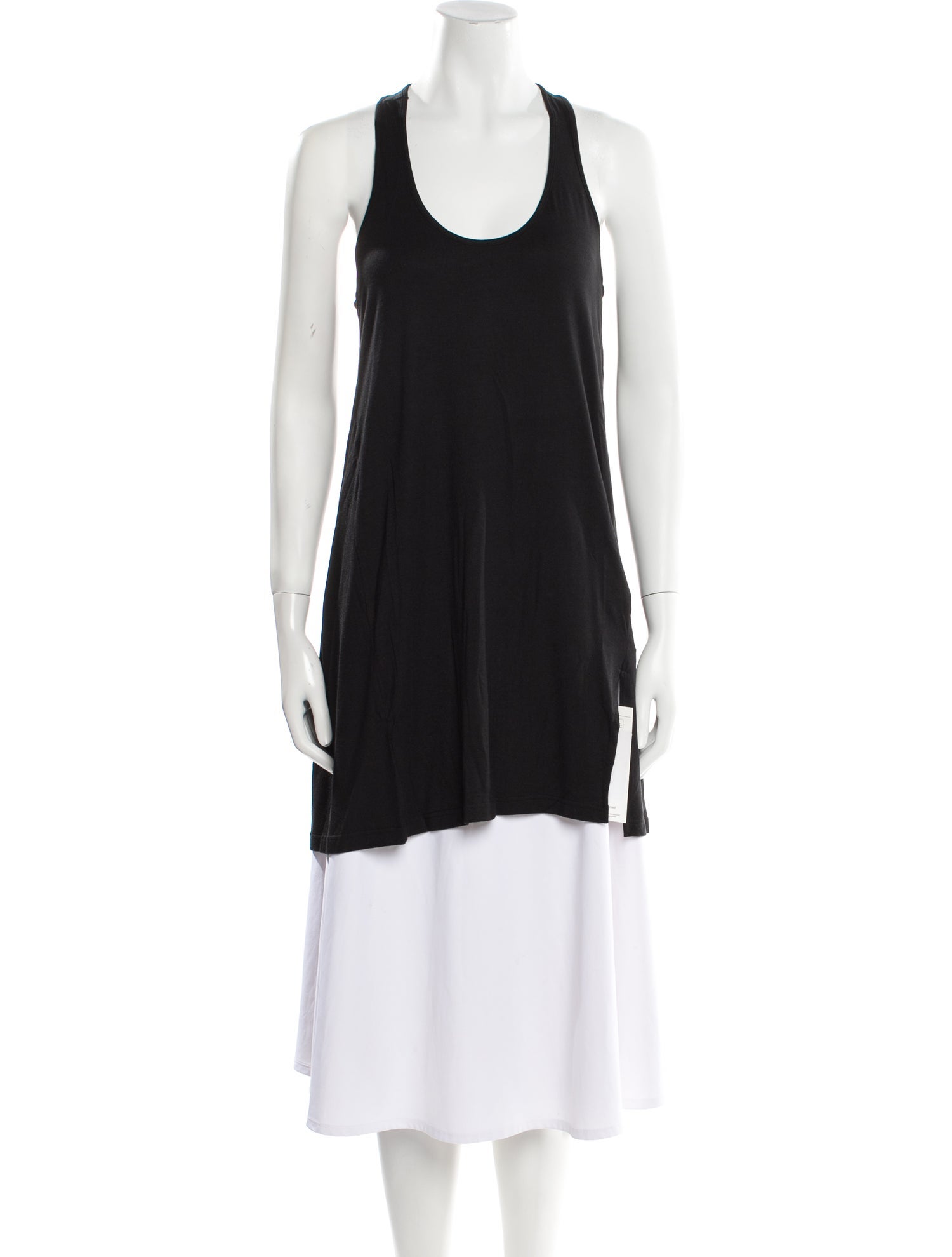 Anne Fontaine Scoop Neck Sleeveless Tunic