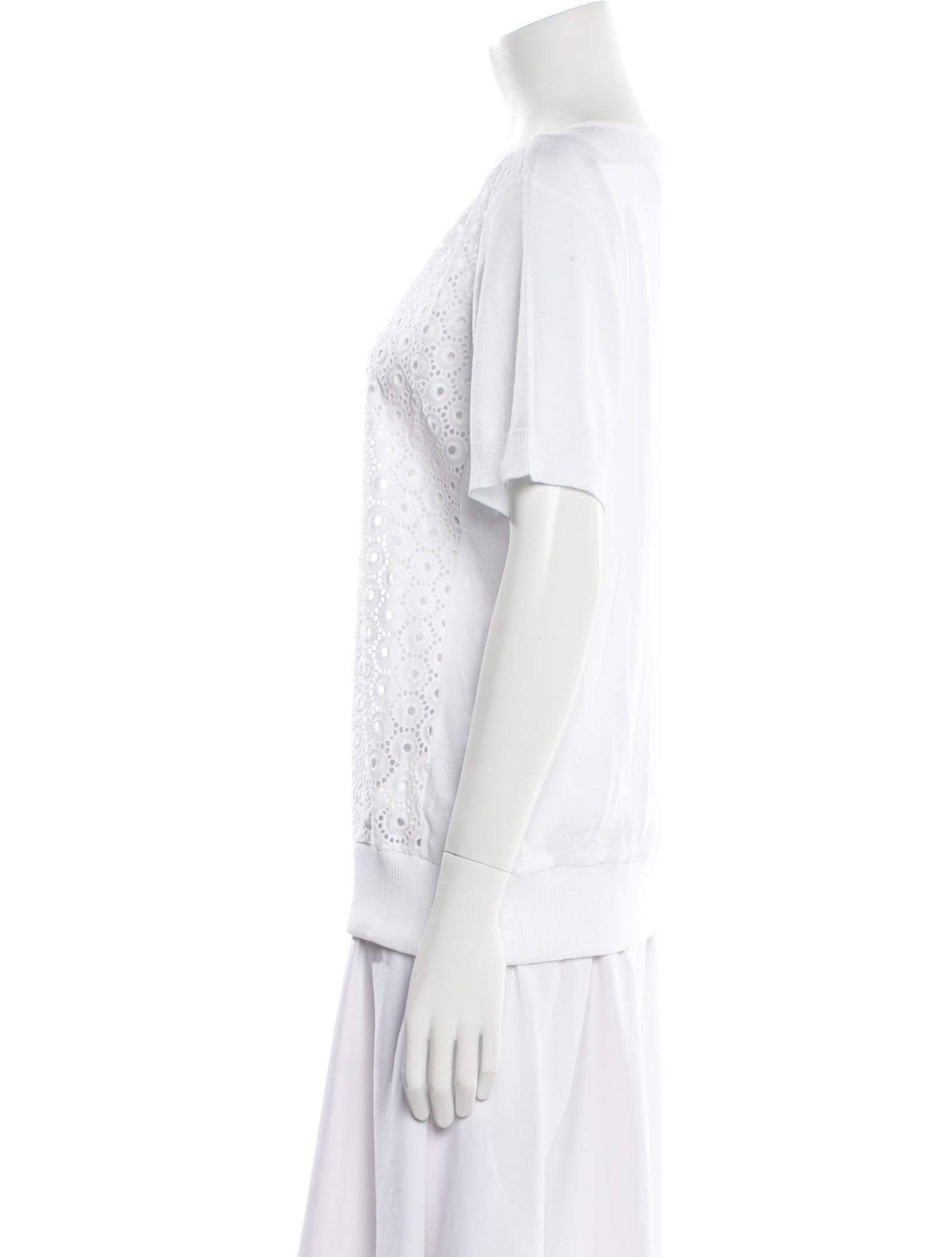 Anne Fontaine Scoop Neck Short Sleeve T-Shirt w/ Tags