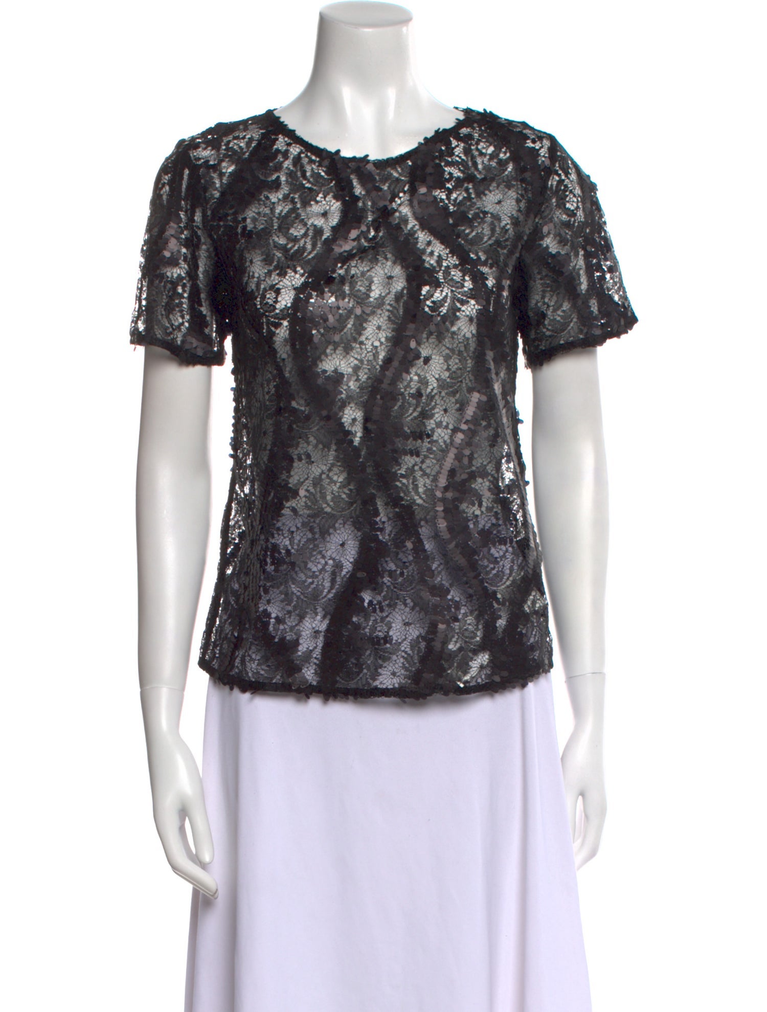 Anne Fontaine Lace Lace Pattern T-Shirt w/ Tags