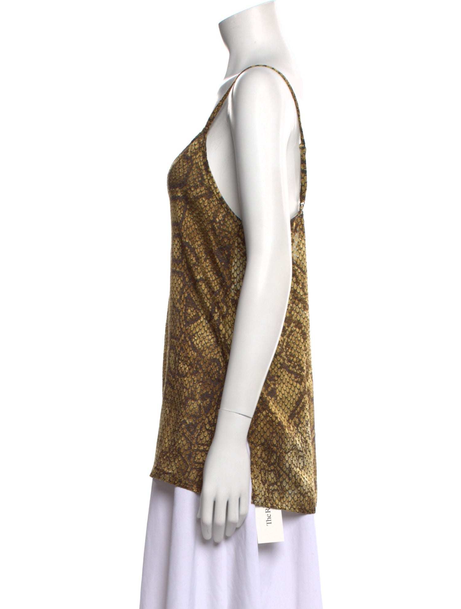 Anne Fontaine Animal Print V-Neck Top w/ Tags