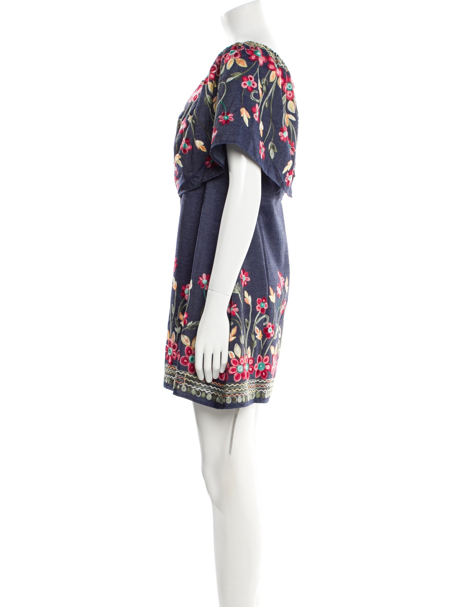 Anne Fontaine Floral Print Bateau Neckline Tunic w/ Tags