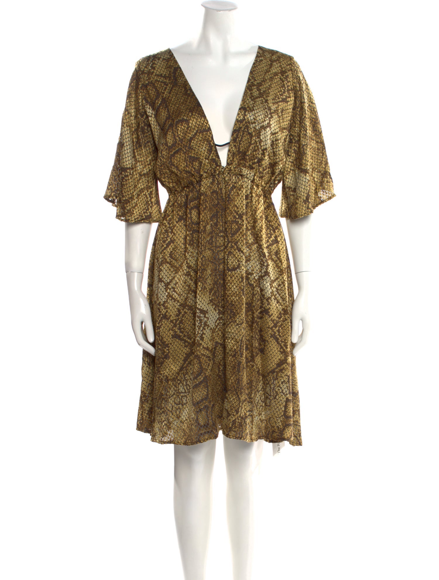 Anne Fontaine Animal Print Knee-Length Dress w/ Tags