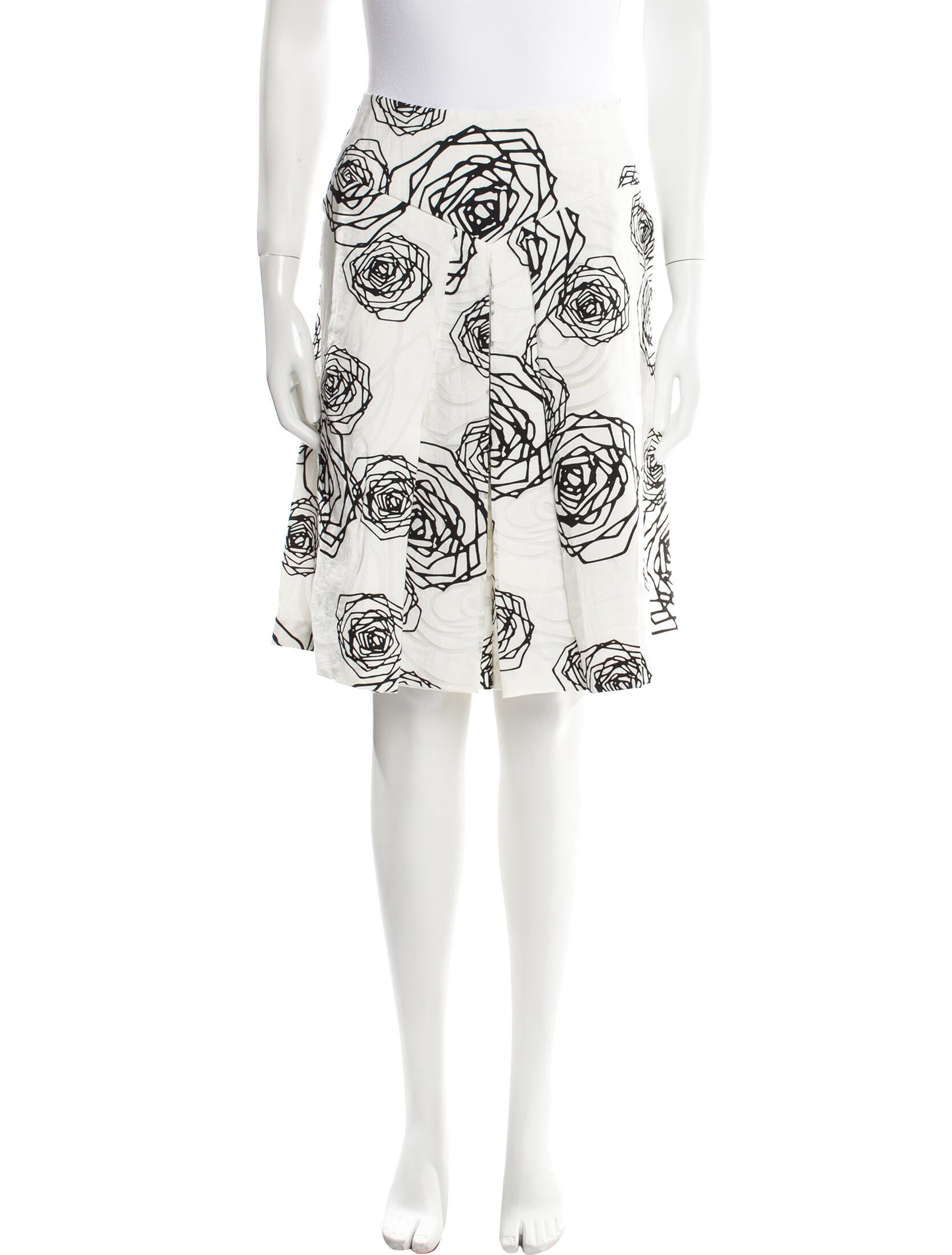 Anne Fontaine Floral Print Knee-Length Shorts
