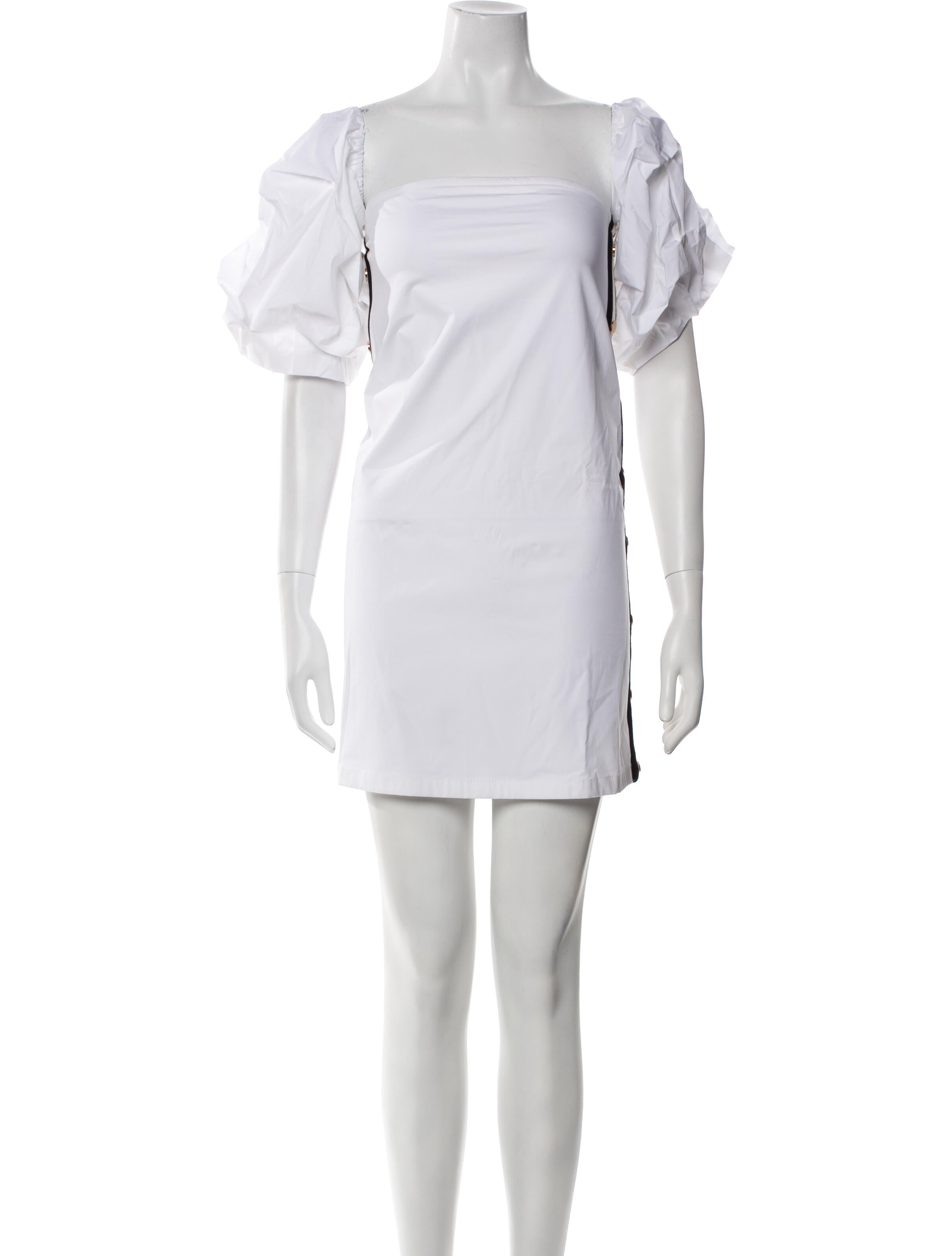 Anne Fontaine Square Neckline Mini Dress