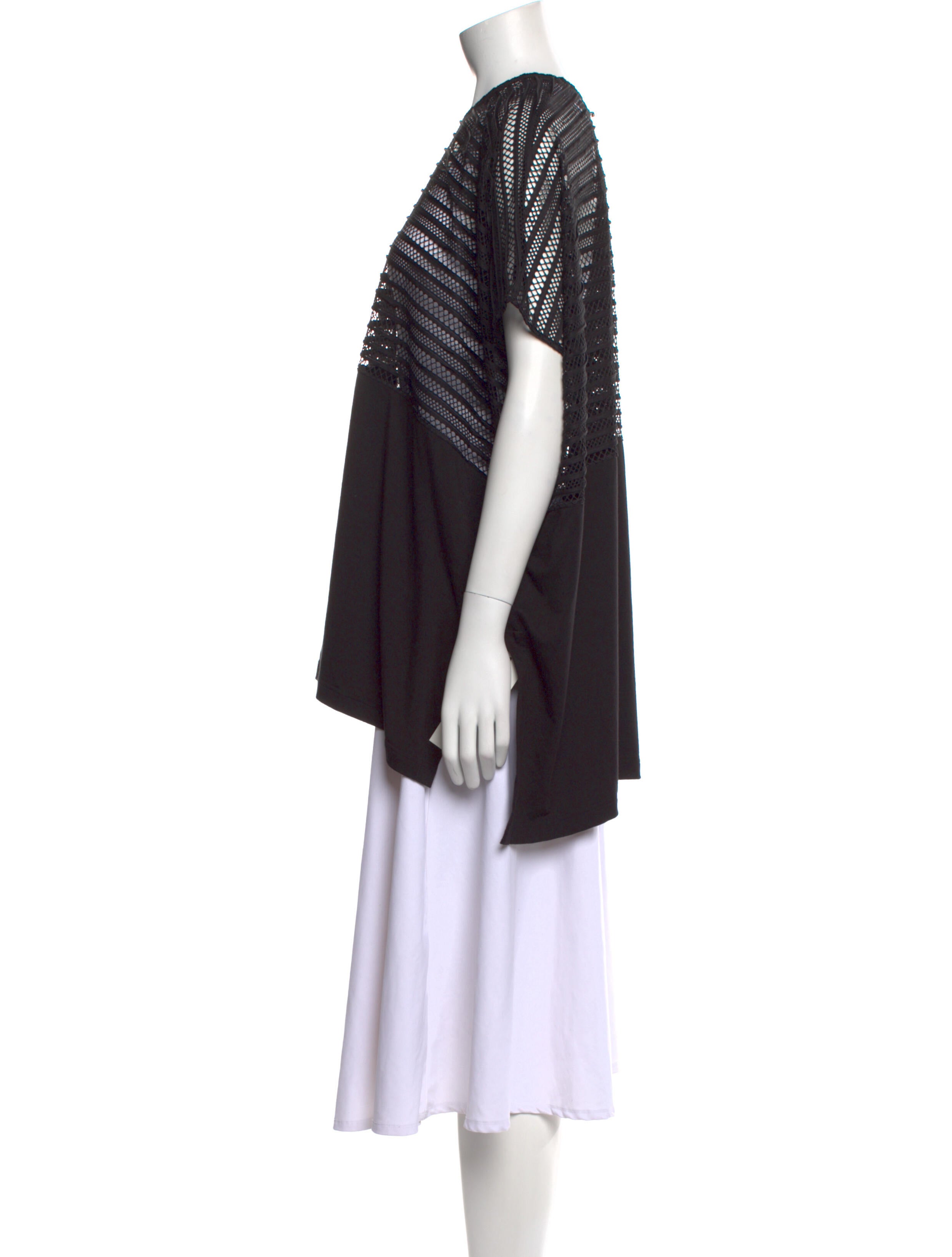 Anne Fontaine Bateau Neckline Short Sleeve Tunic w/ Tags