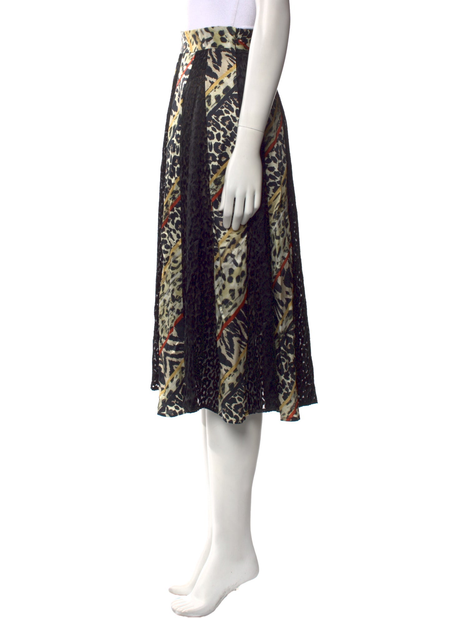 Anne Fontaine Silk Knee-Length Skirt