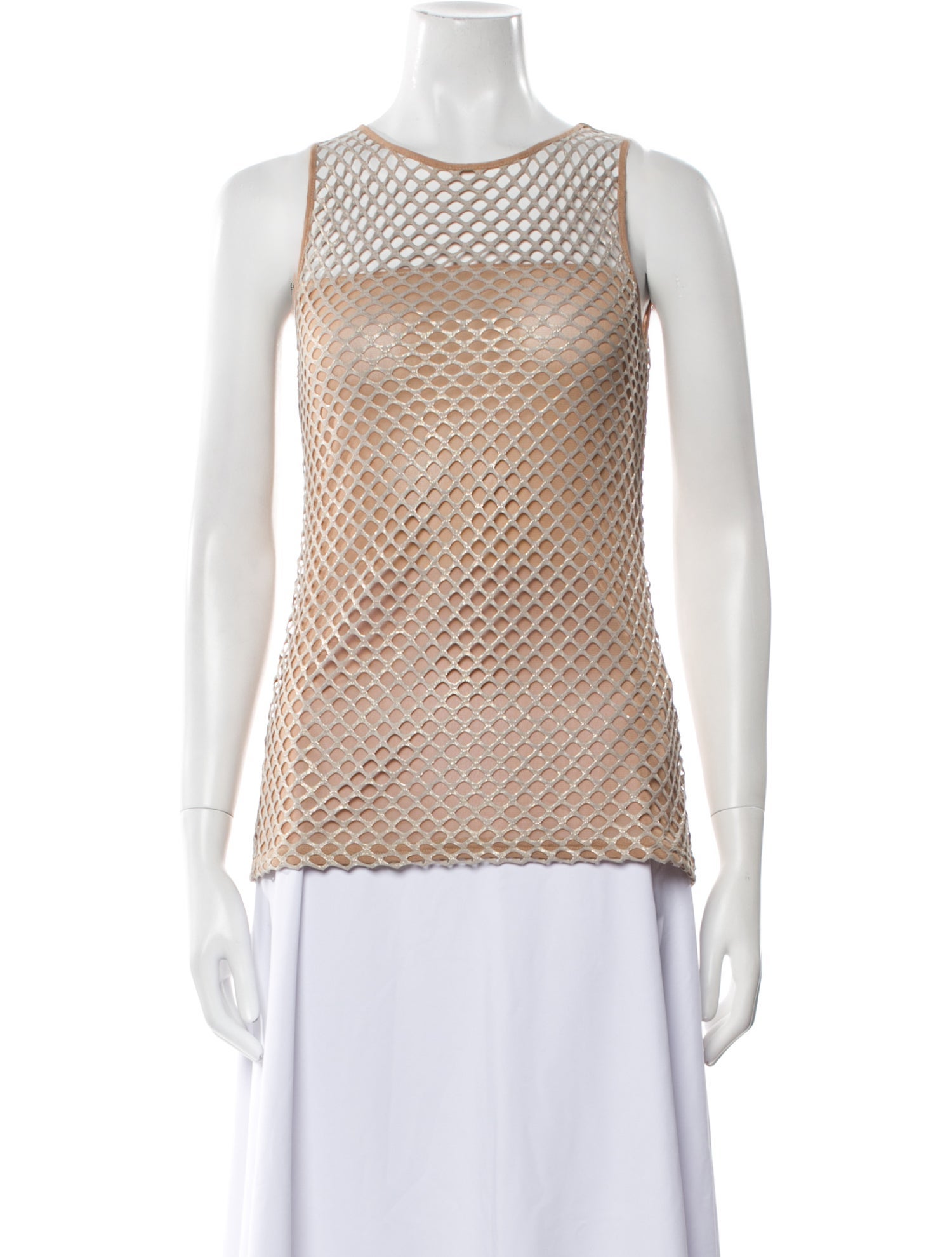 Anne Fontaine Crew Neck Sleeveless Top