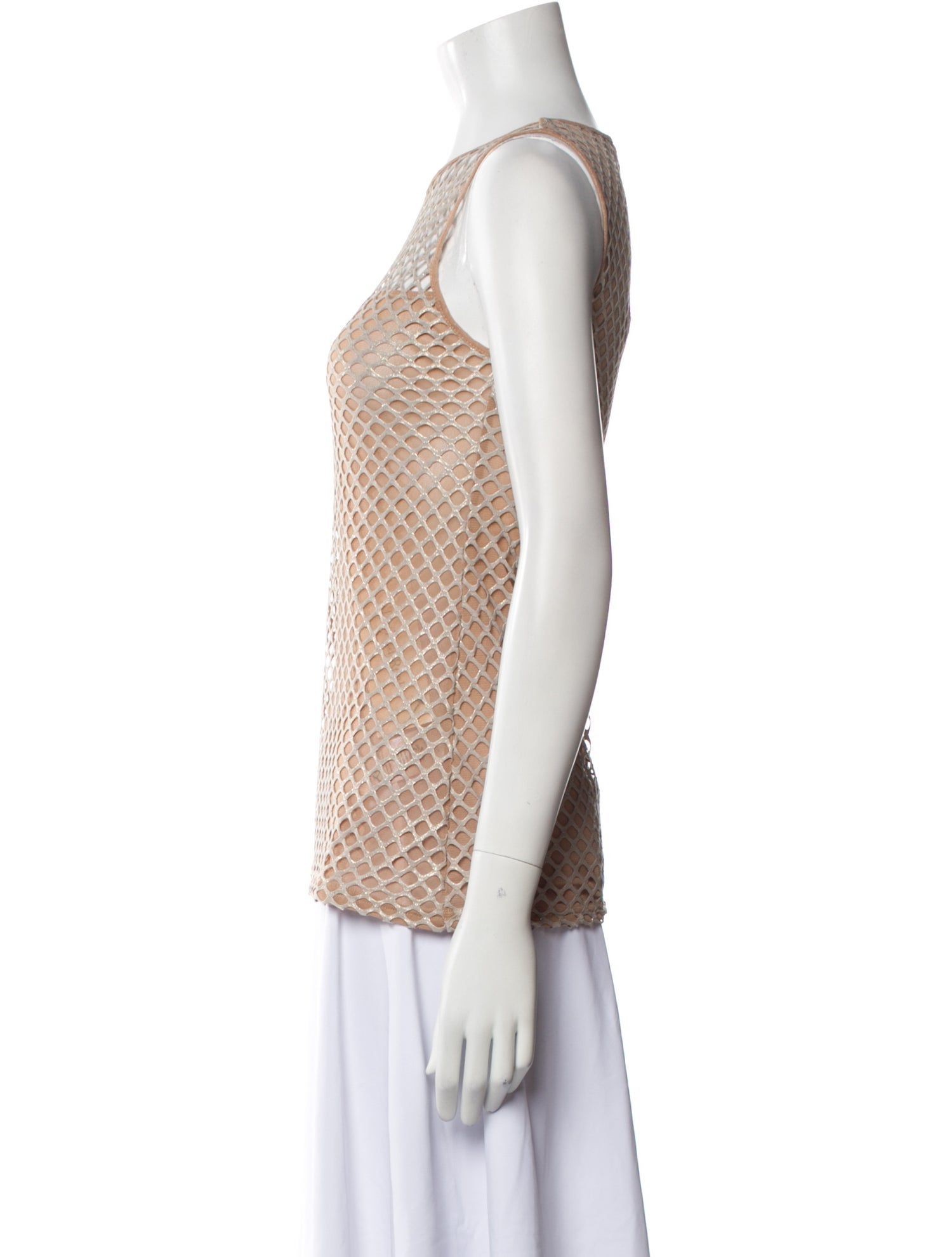 Anne Fontaine Crew Neck Sleeveless Top