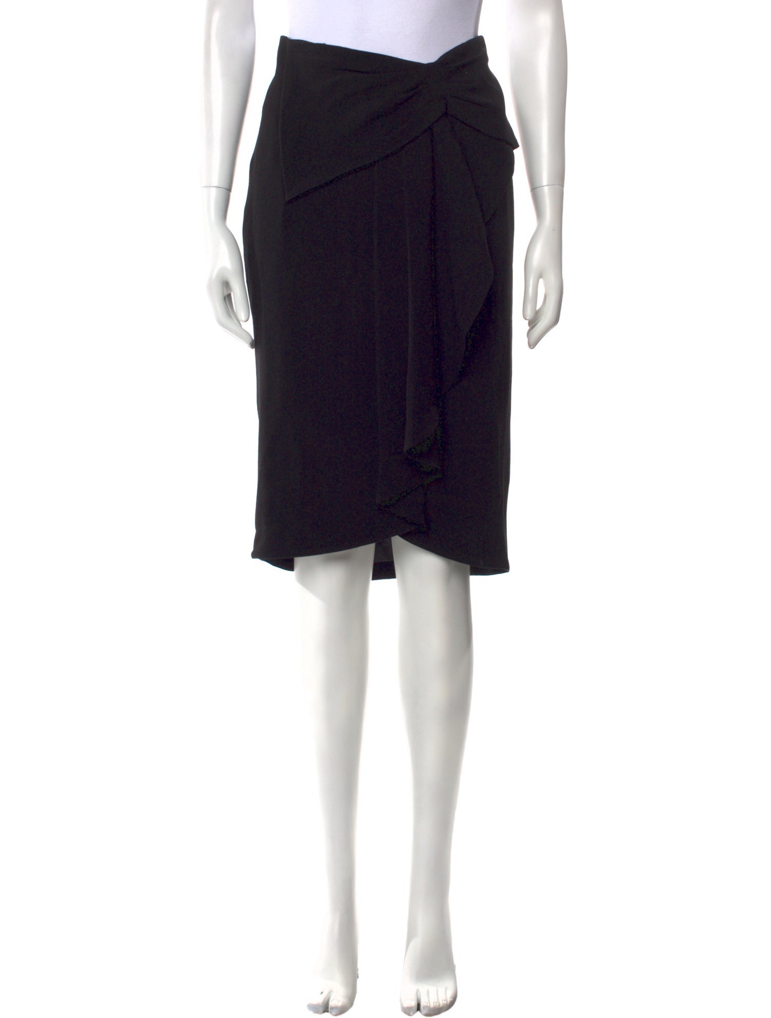 Anne Fontaine Pleated Accents Knee-Length Skirt
