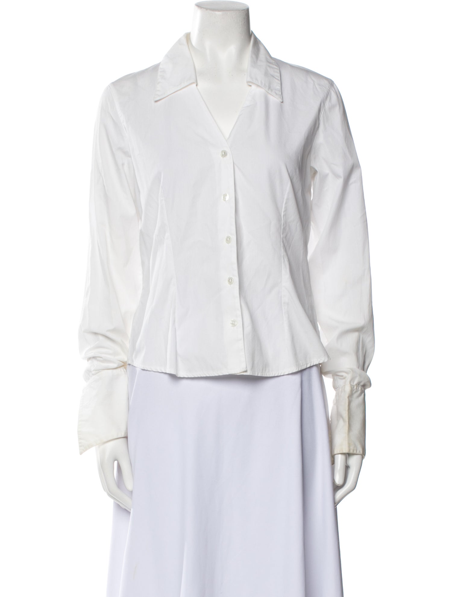 Anne Fontaine Long Sleeve Button-Up Top