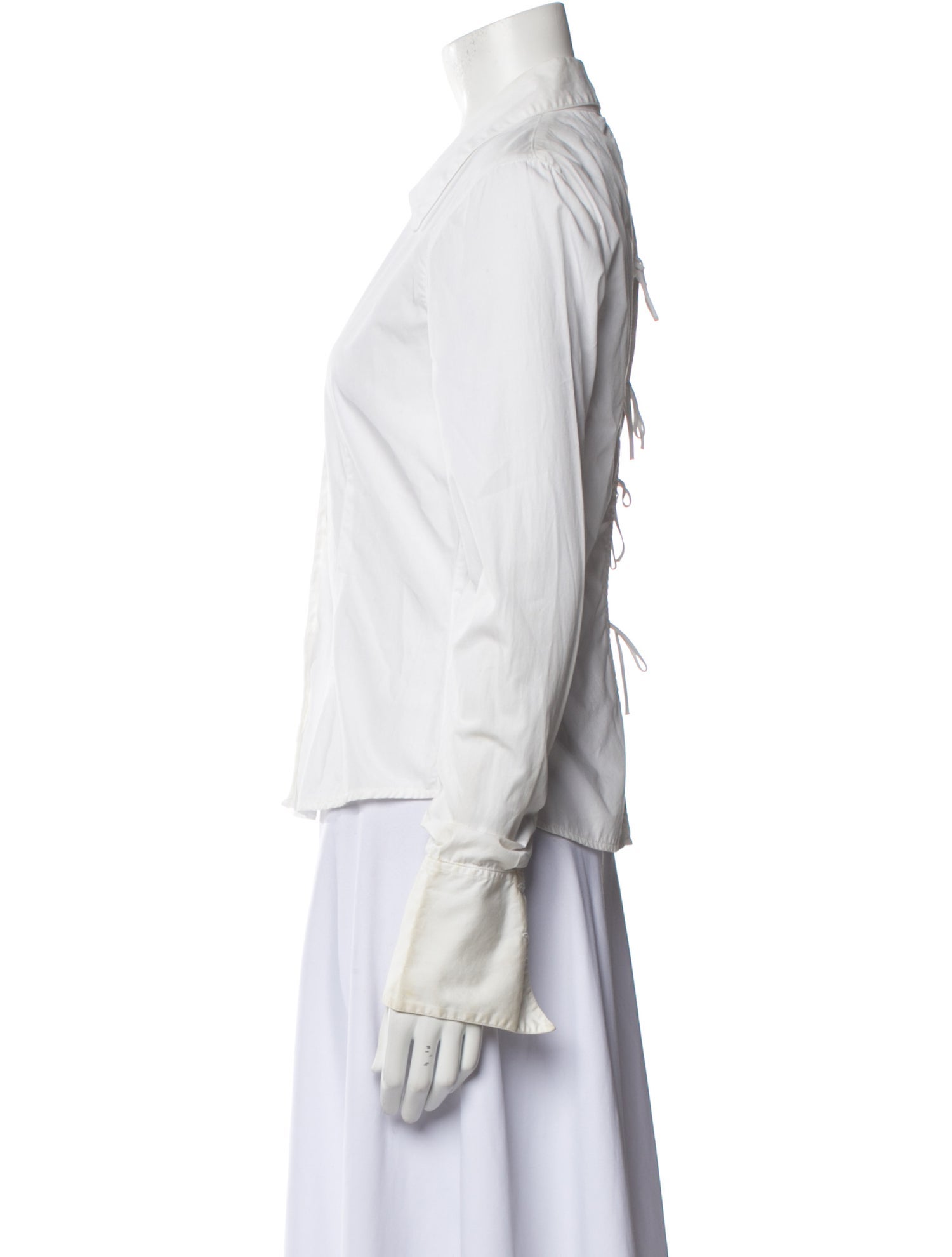 Anne Fontaine Long Sleeve Button-Up Top