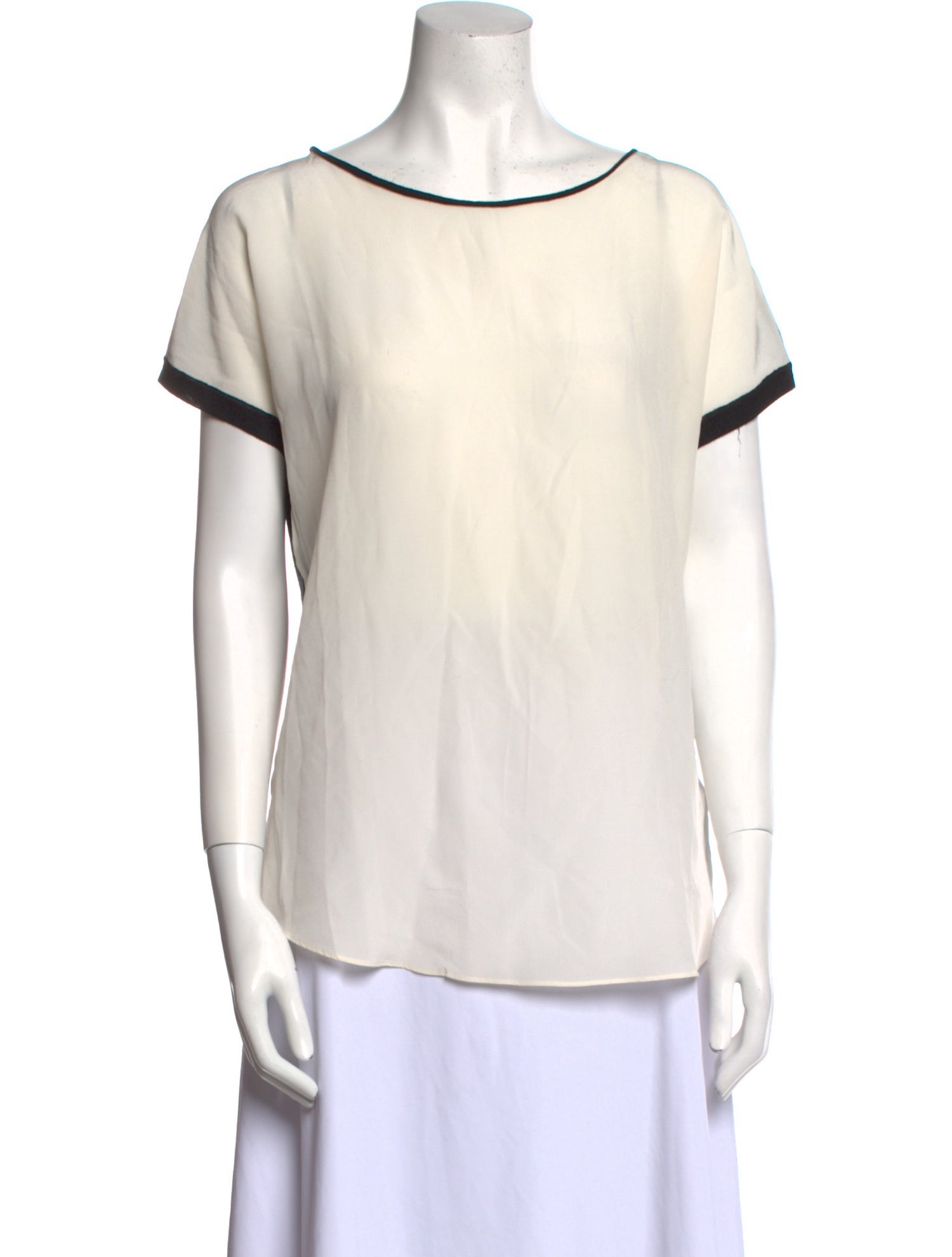 Anne Fontaine Cashmere Bateau Neckline T-Shirt