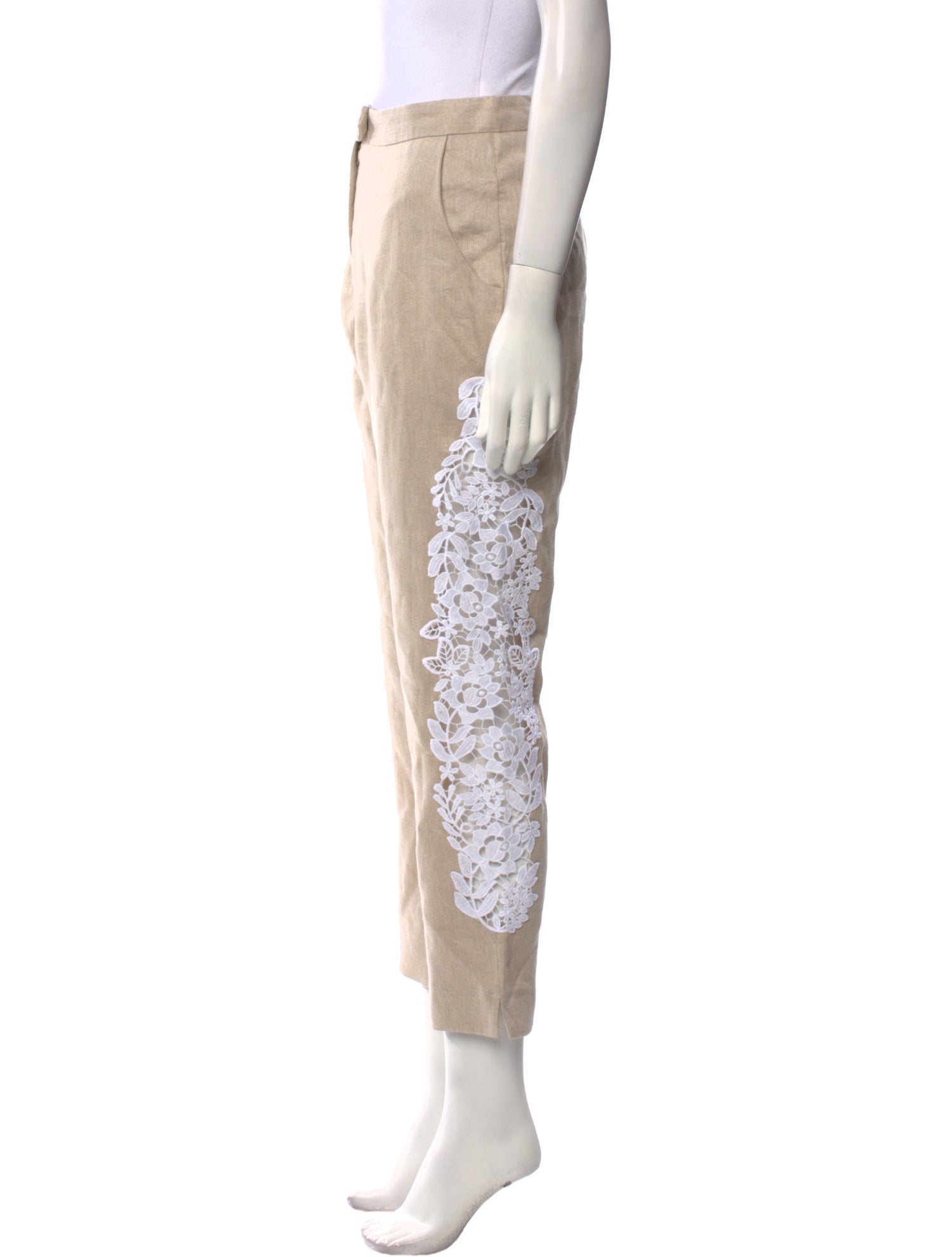 Anne Fontaine Linen Straight Leg Pants