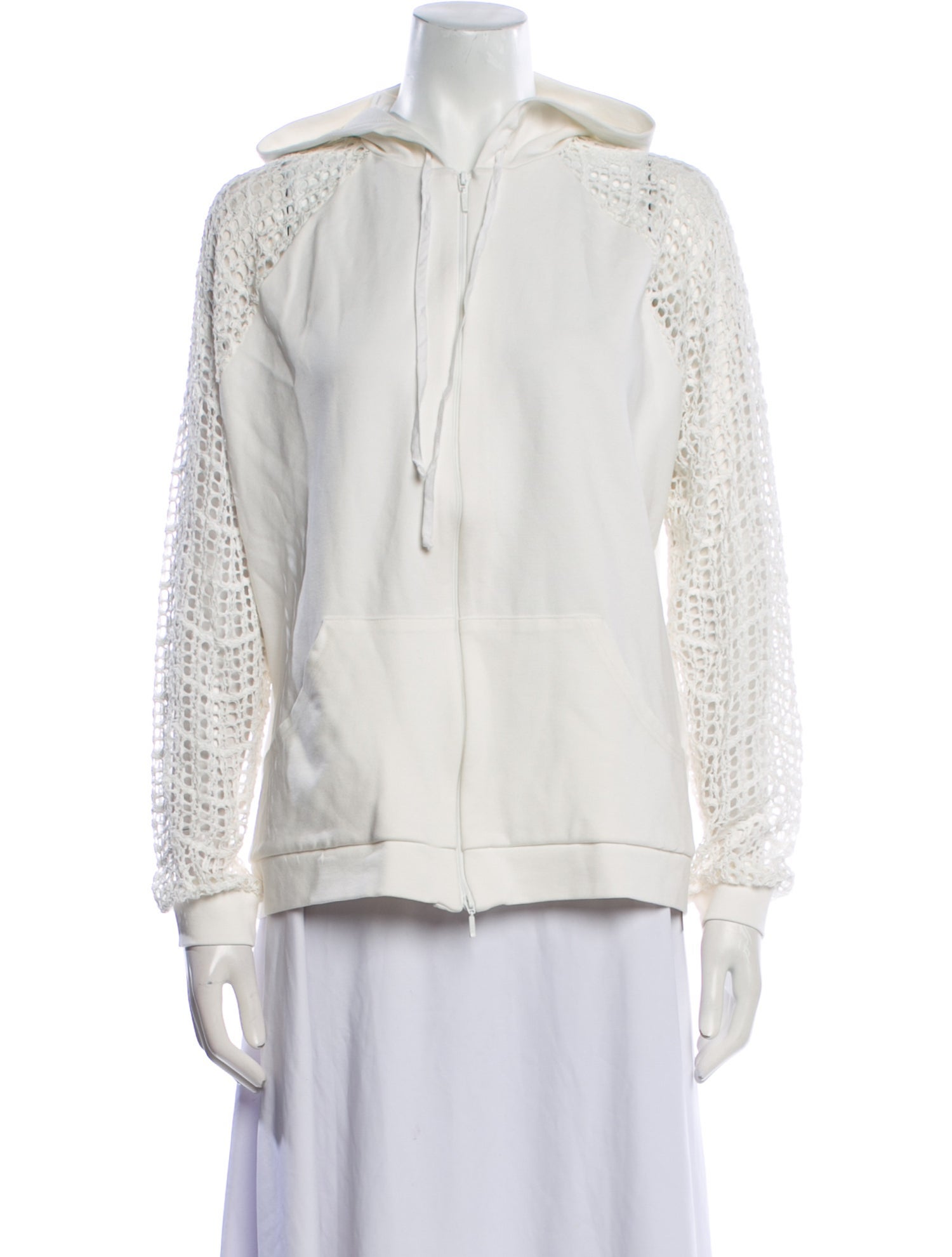 Anne Fontaine Mock Neck Long Sleeve Hoodie w/ Tags