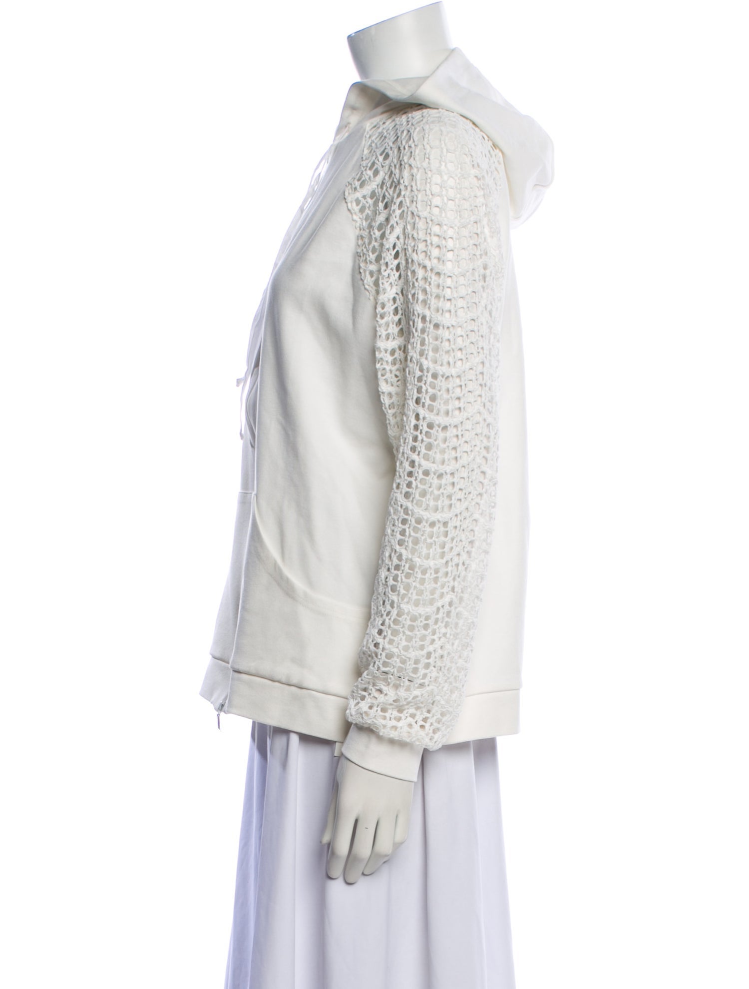 Anne Fontaine Mock Neck Long Sleeve Hoodie w/ Tags