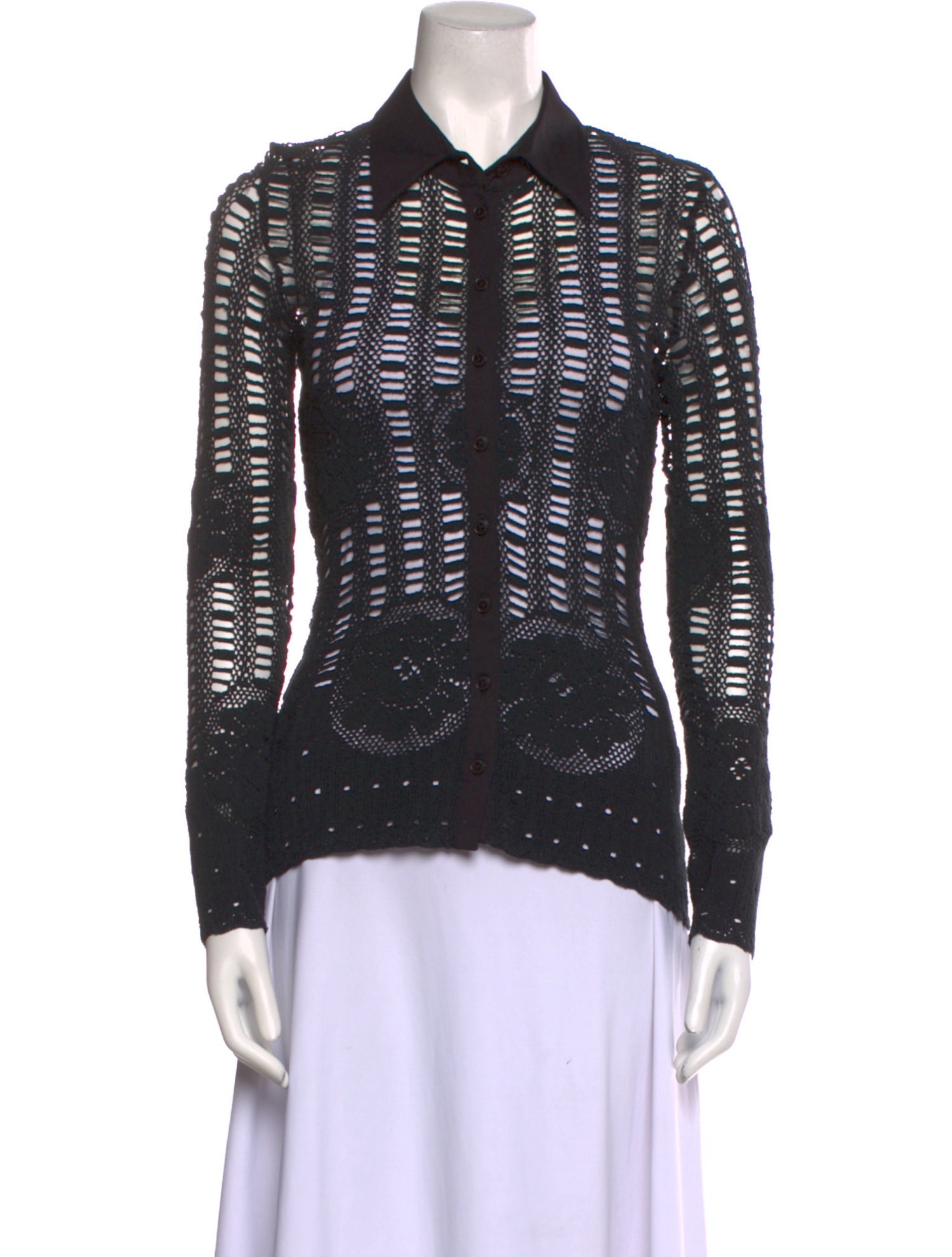 Anne Fontaine Crochet Sweater