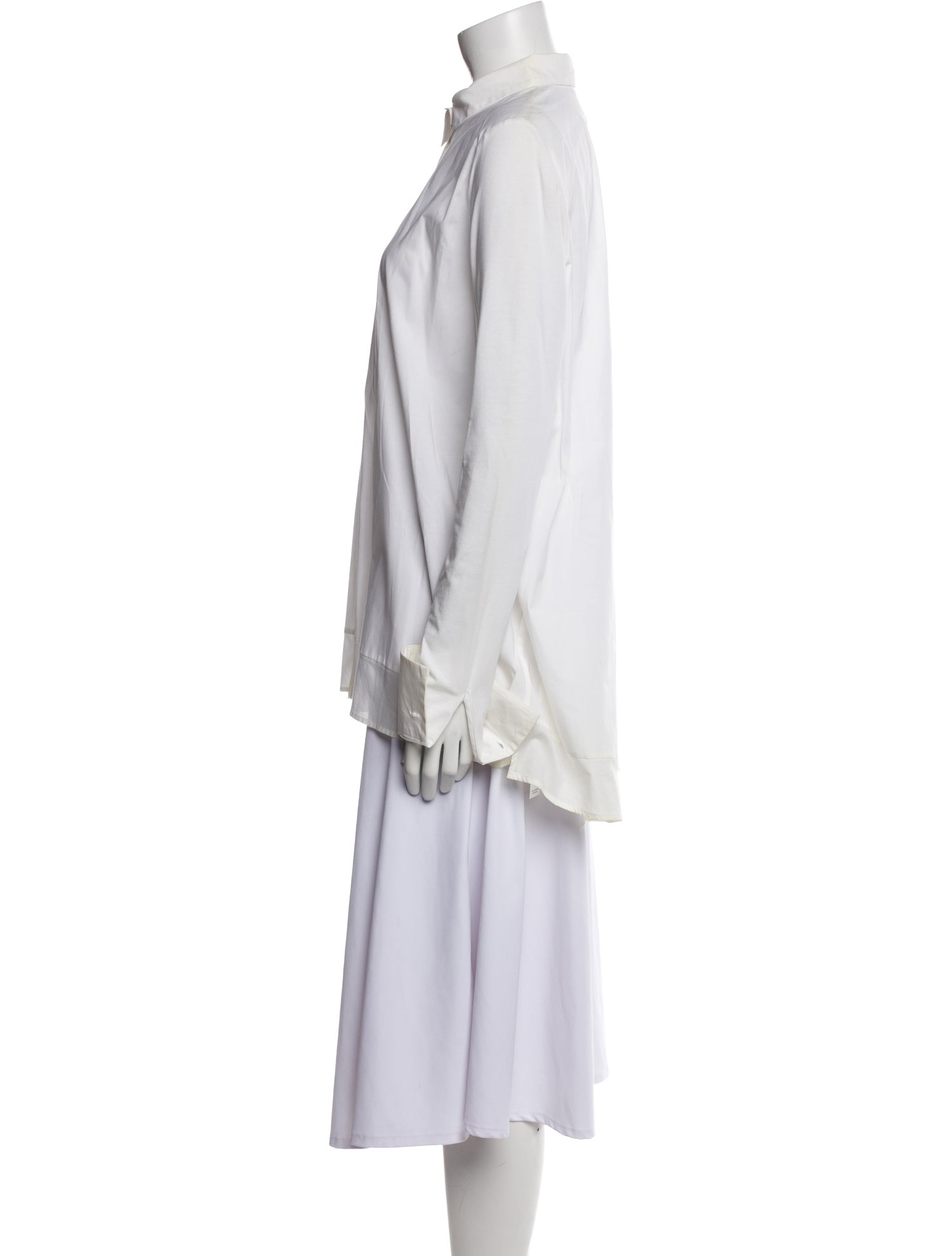 Anne Fontaine Long Sleeve Button-Up Top