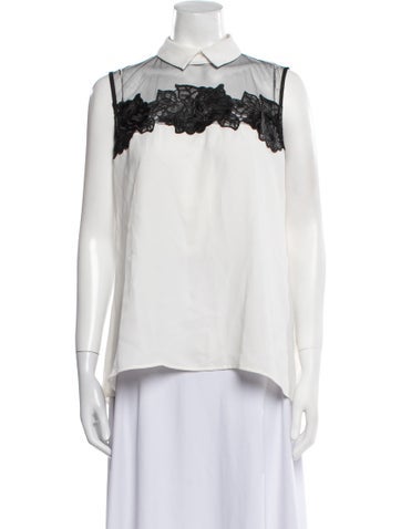 Anne Fontaine Tops Sleeveless Blouse M