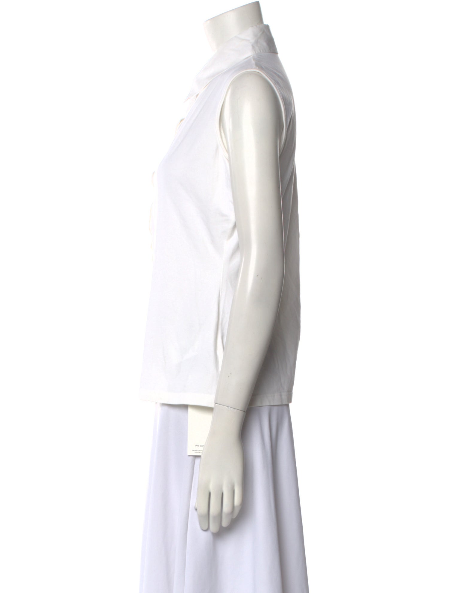 Anne Fontaine Sleeveless Button-Up Top