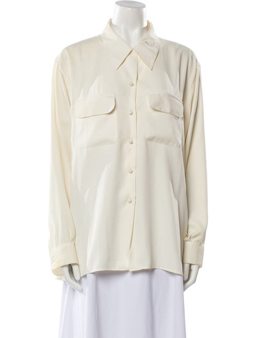 Anne Fontaine Long Sleeve Button-Up Top
